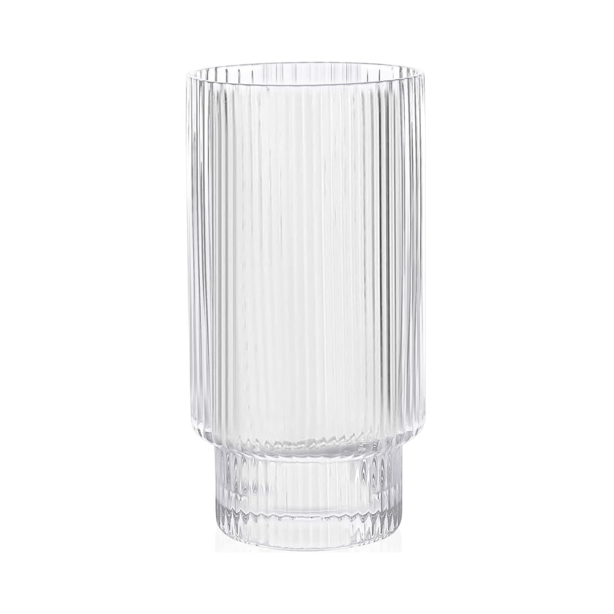 Ensemble de 4 verres highball côtelés 420 ml - Brilliant