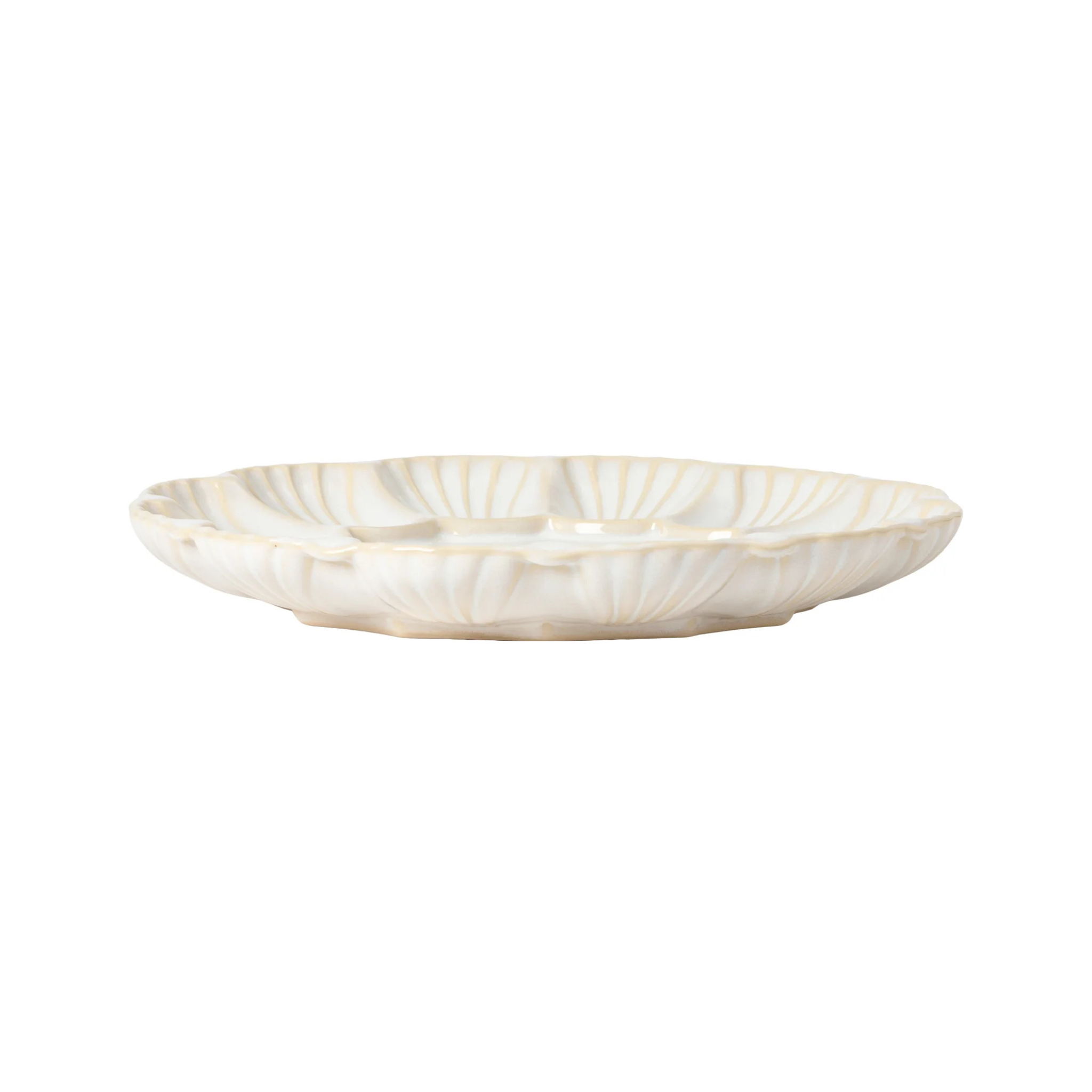 Assiette de service Cristal blanche 24 cm - Costa Nova