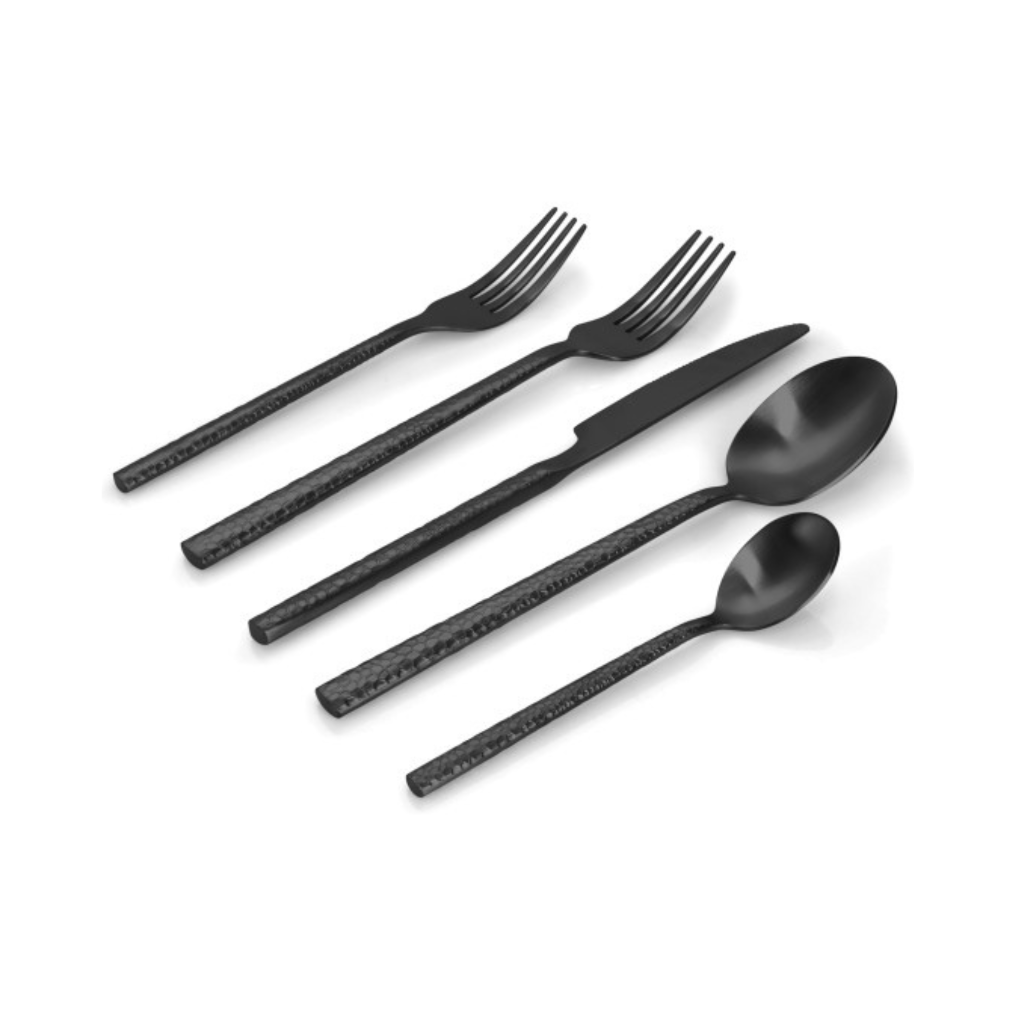 Ensemble d'ustensiles en acier inoxydable Classic noir mat 20 pièces - Brilliant