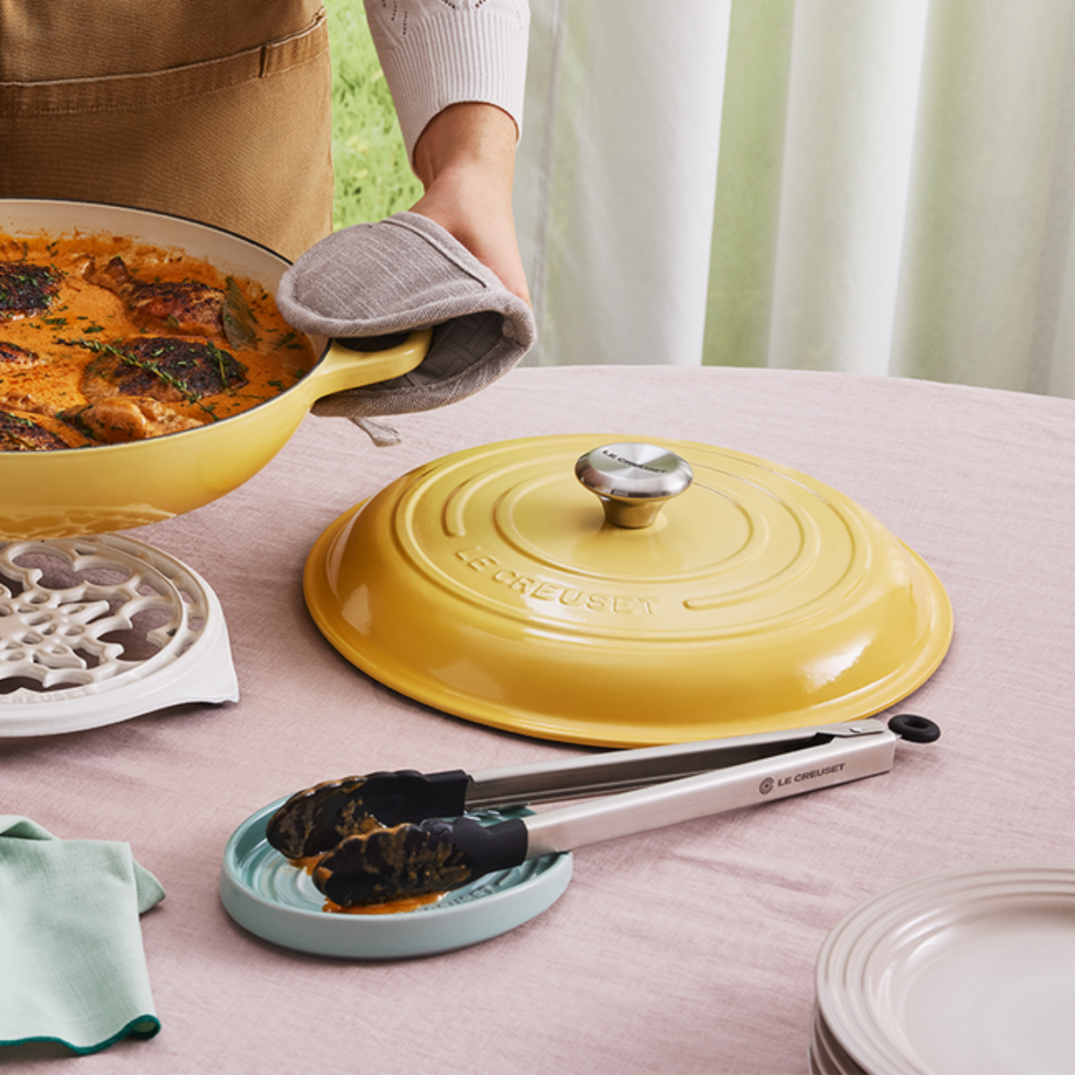 Porte cuillère Bleuet 16 cm - Le Creuset