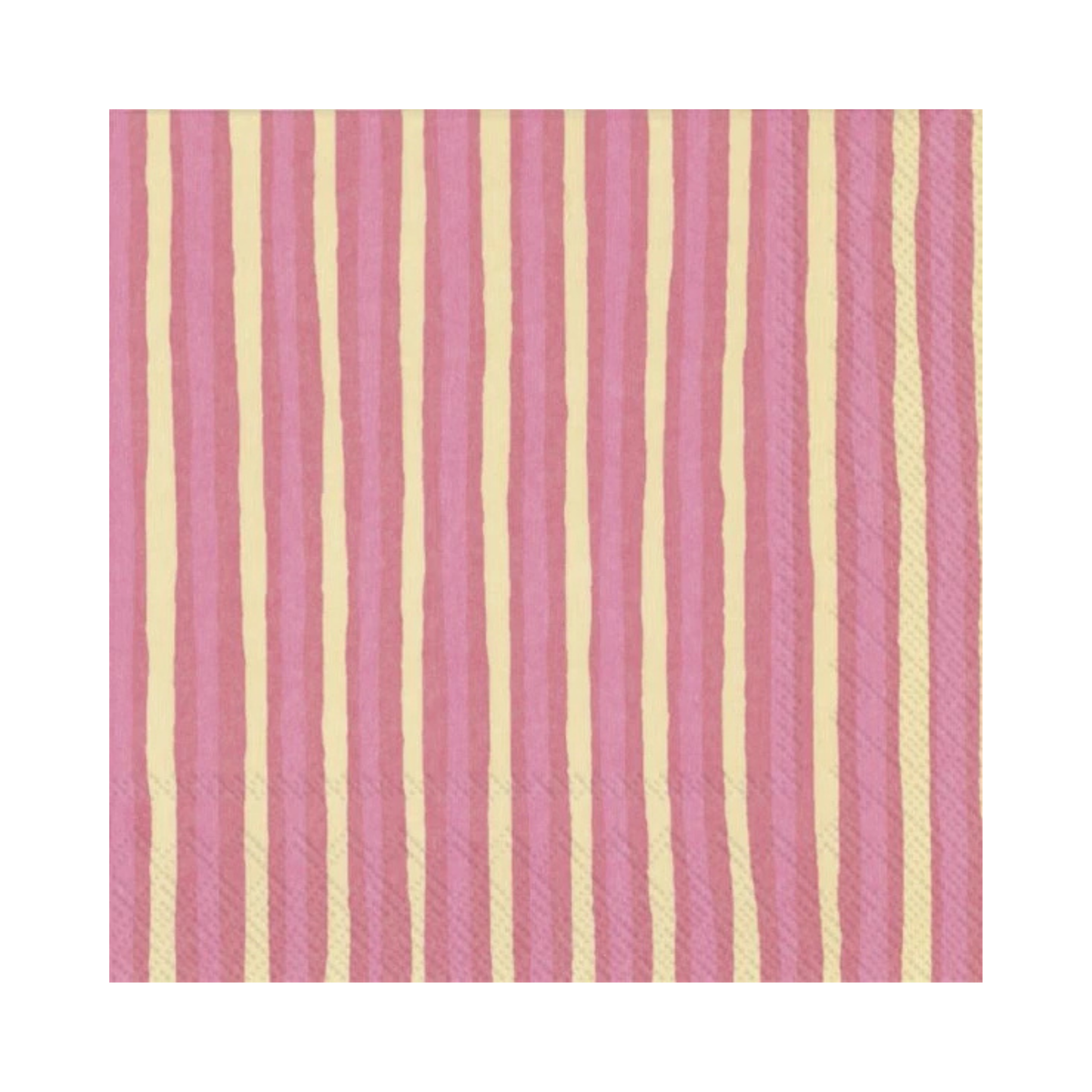 Ensemble de 20 serviettes en papier Piccolo rose et crème - Marimekko