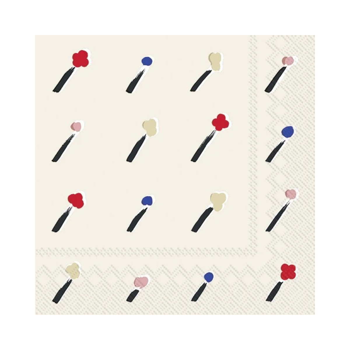 Ensemble de 20 serviettes en papier Ilo crème - Marimekko
