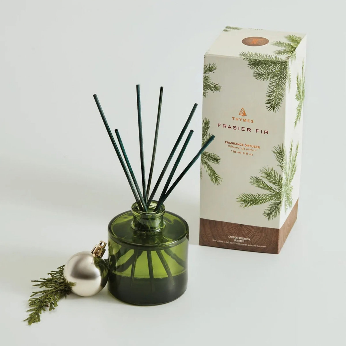 Petit diffuseur à bâtonnets Frasier Fir vert 118 ml – Thymes