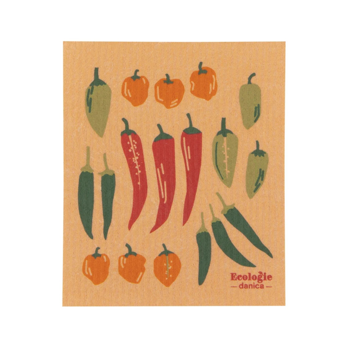 Essuie-tout réutilisable Piments 16 x 20 cm - Danica