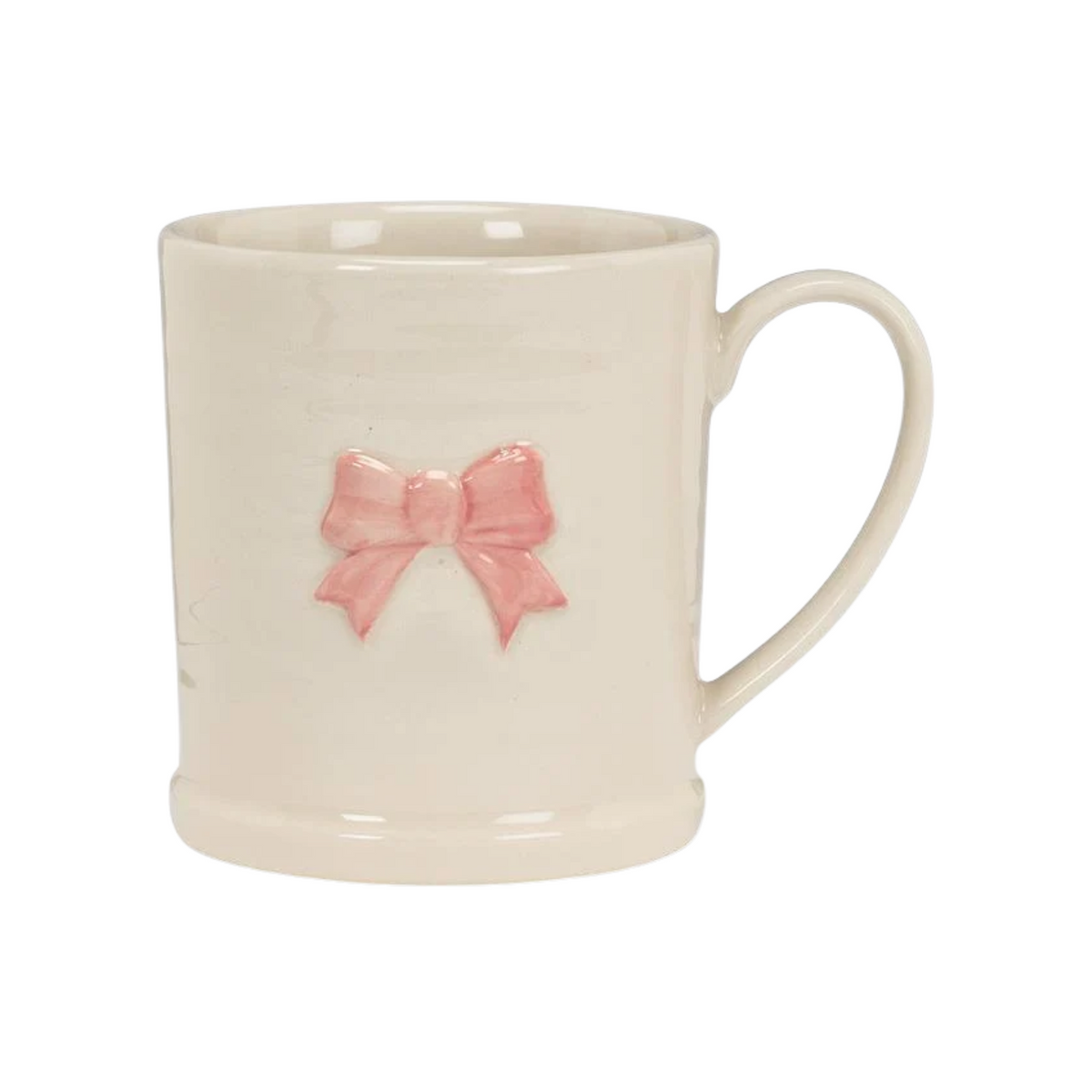 Tasse en grès avec petite boucle rose 355 ml - Abbott