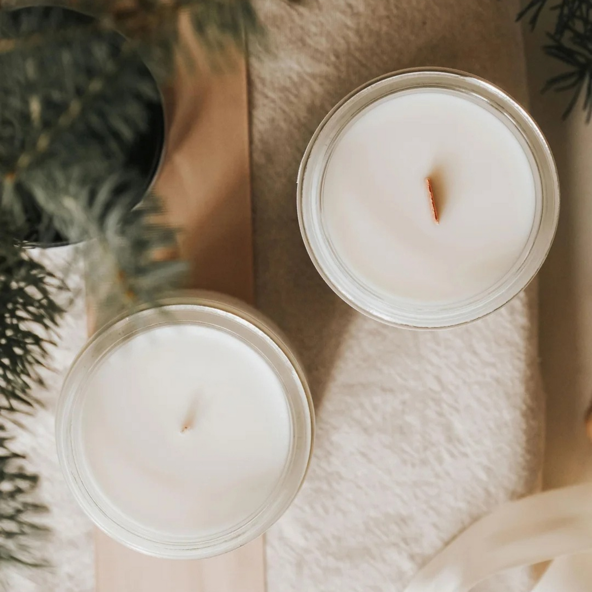 Sapin Soy Candle with Wood Wick 270 ml - Marée Chandelles