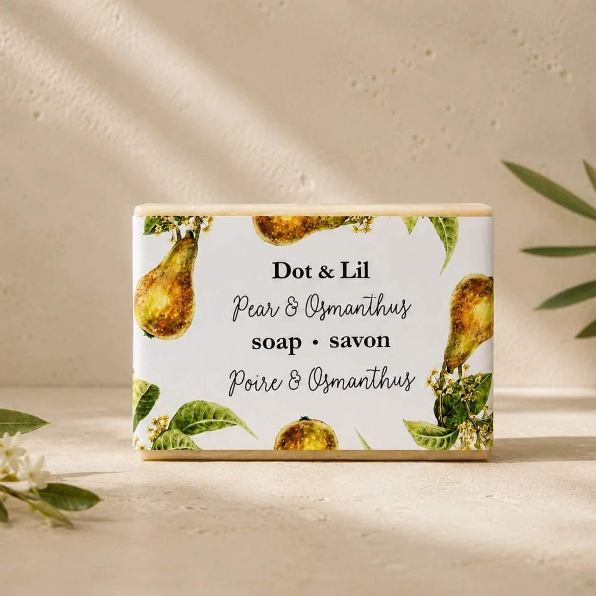 Pear and Osmanthus Bar Soap 128 g - Dot & Lil