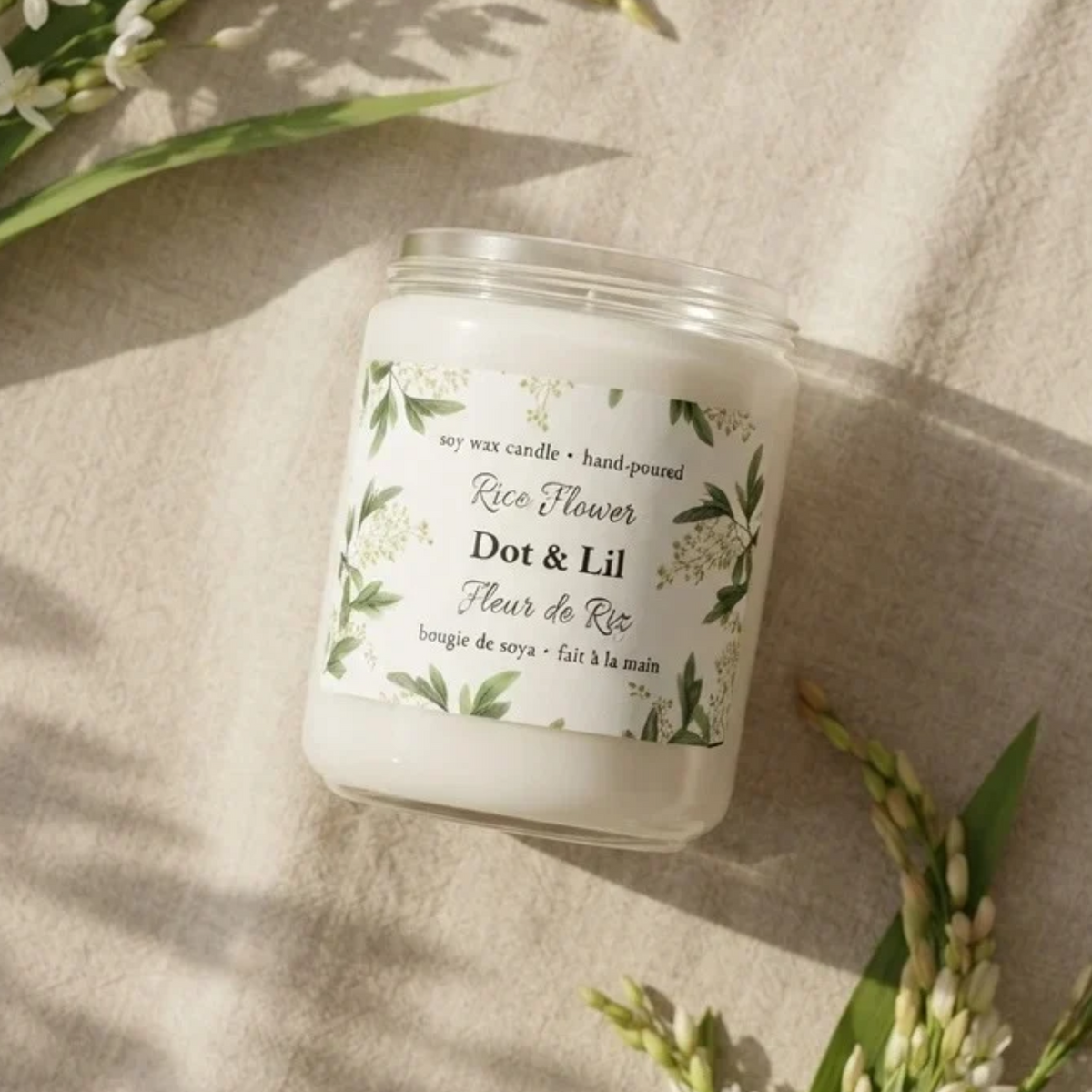 Rice Blossom Soy Candle 204 g - Dot & Lil