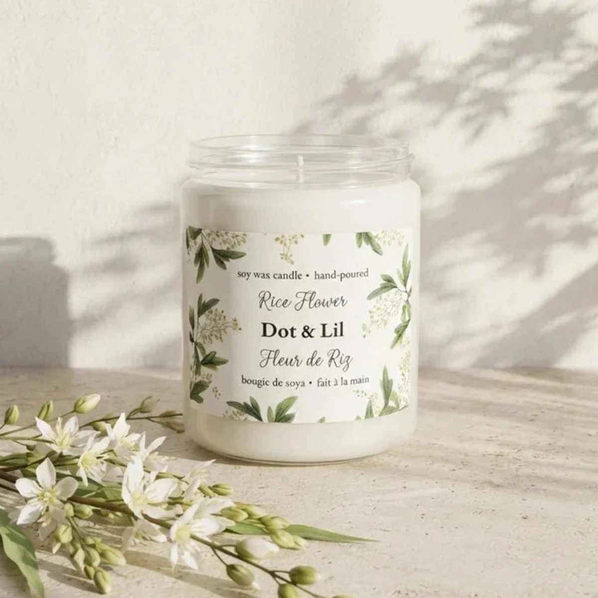 Rice Blossom Soy Candle 204 g - Dot & Lil