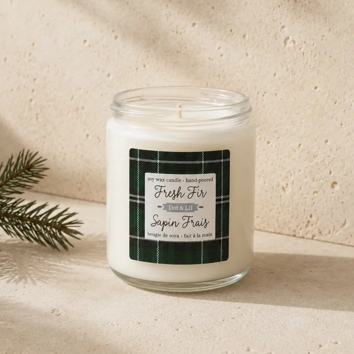 Fresh Pine Soy Candle 204 g - Dot & Lil