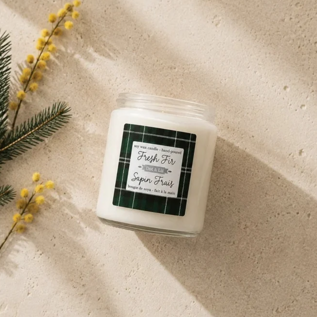 Fresh Pine Soy Candle 204 g - Dot & Lil