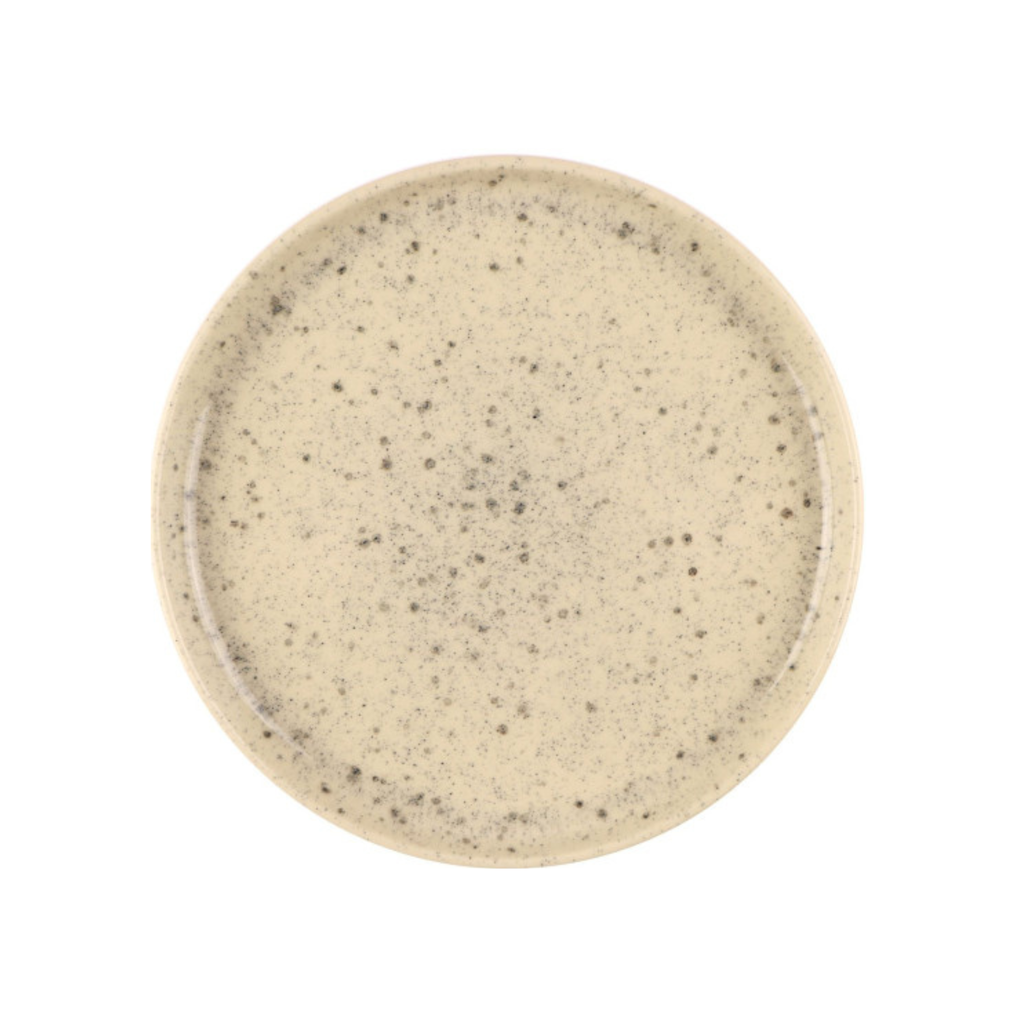 Assiette à dîner en grès Uno Speckle Nature 22 cm - Mesa Ceramics