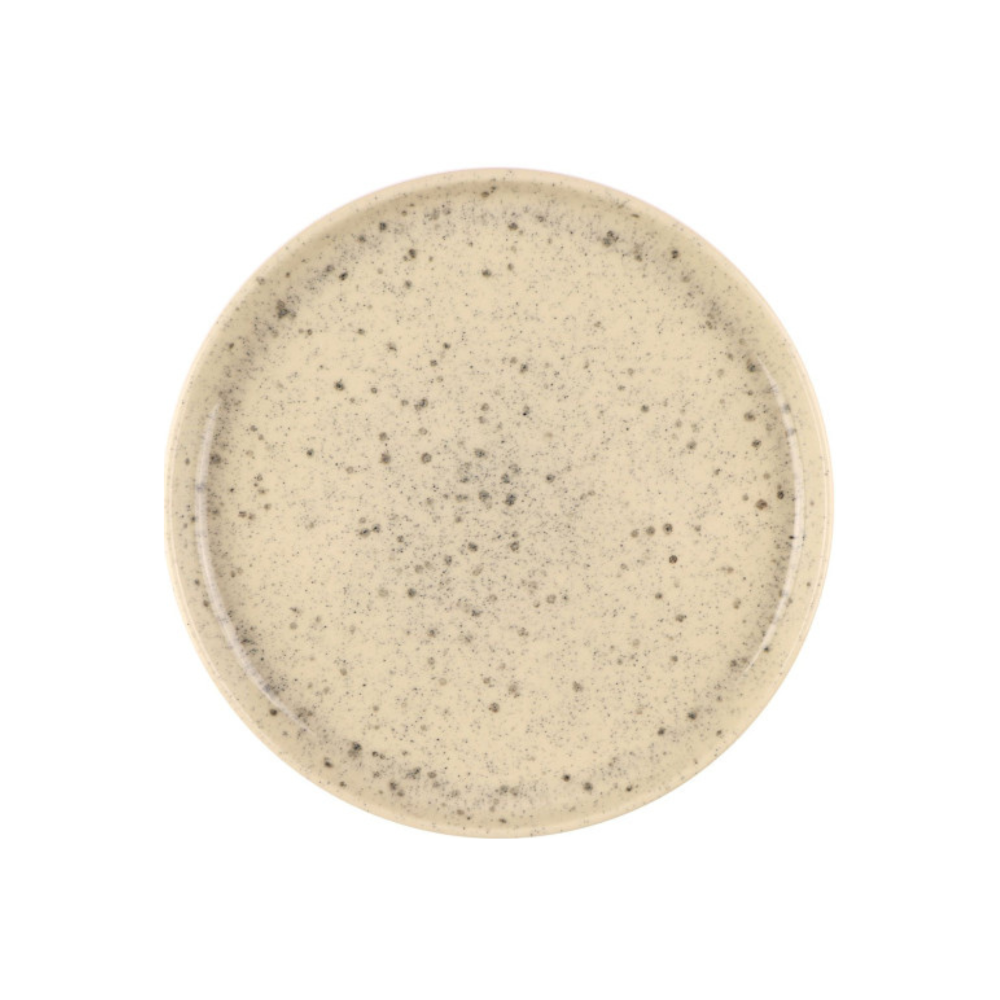 Assiette à dîner en grès Uno Speckle Nature 17 cm - Mesa Ceramics