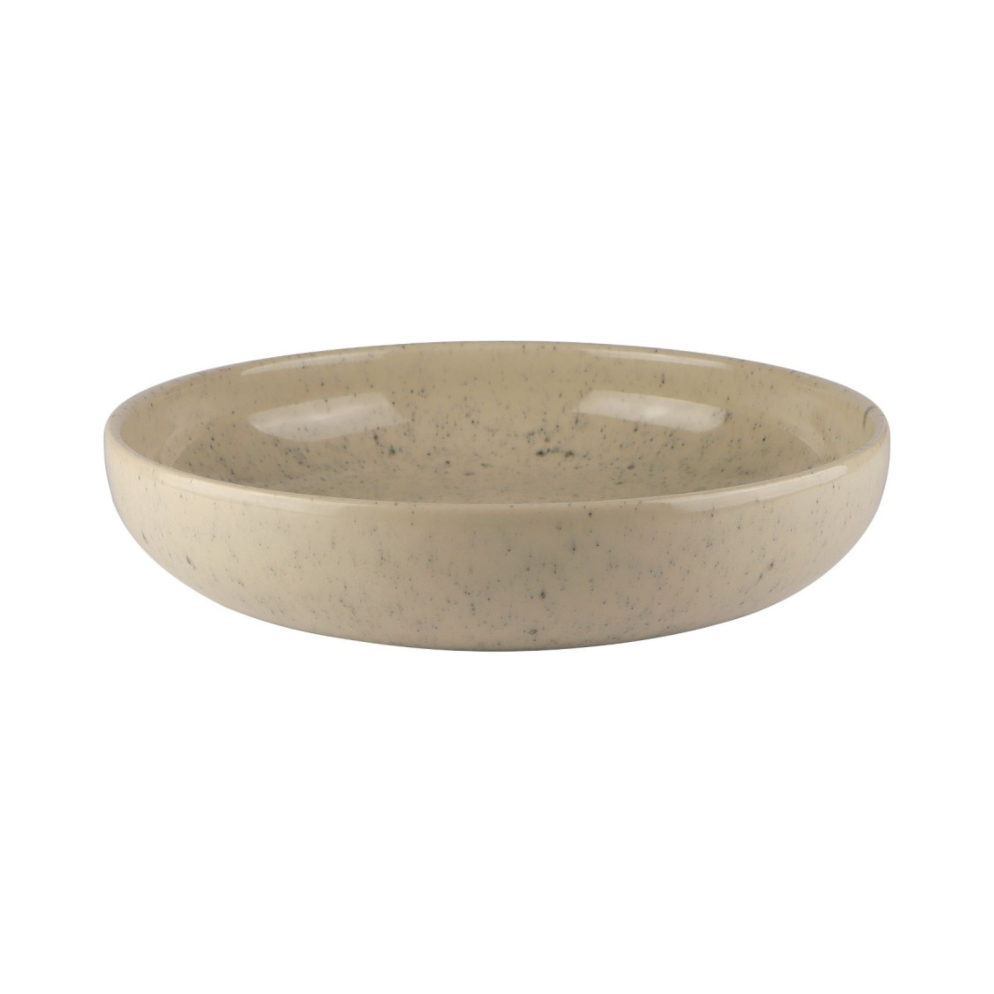 Bol de service en grès Uno Speckle Nature 22 cm - Mesa Ceramics