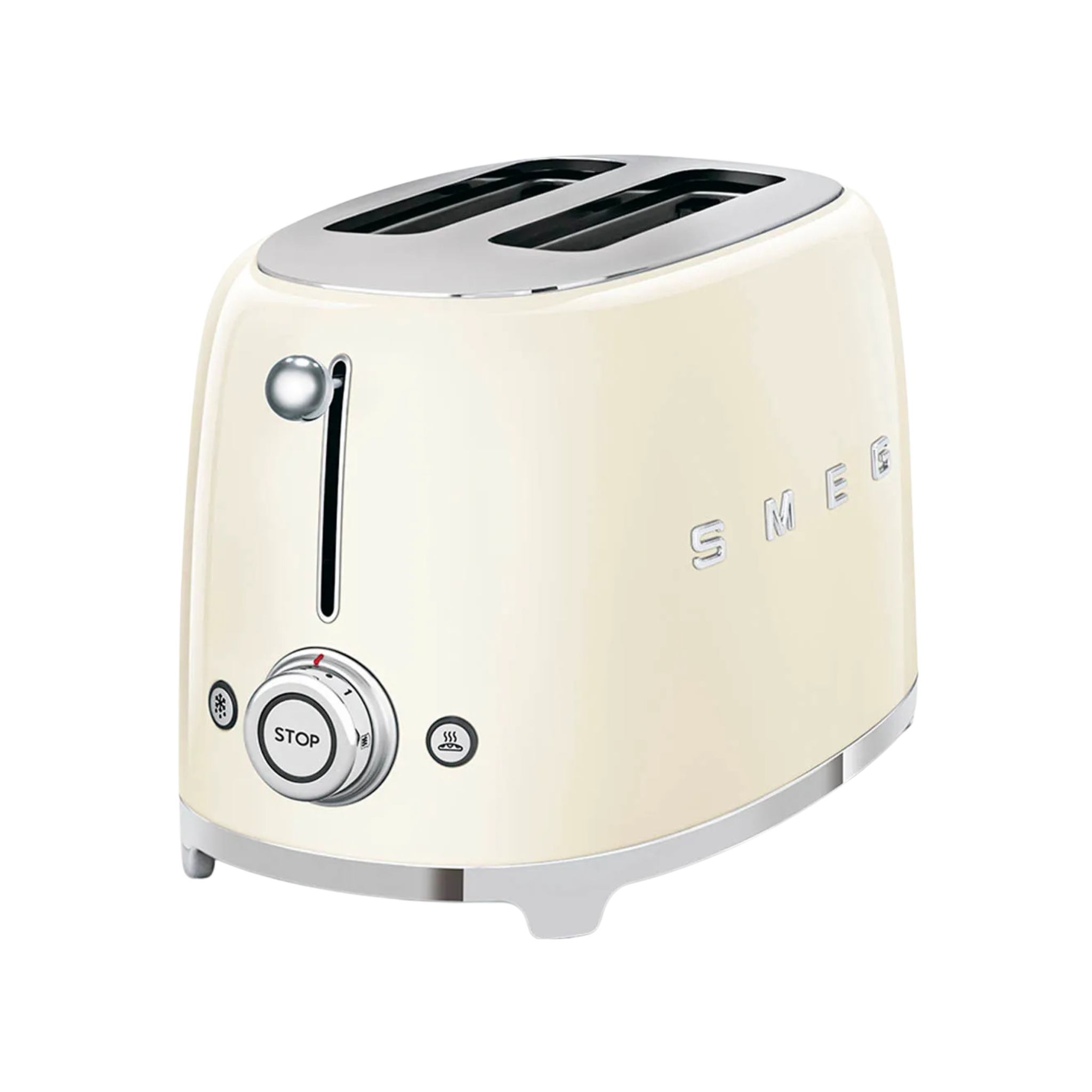 Grille-pain Deluxe 2 tranches Crème - Smeg