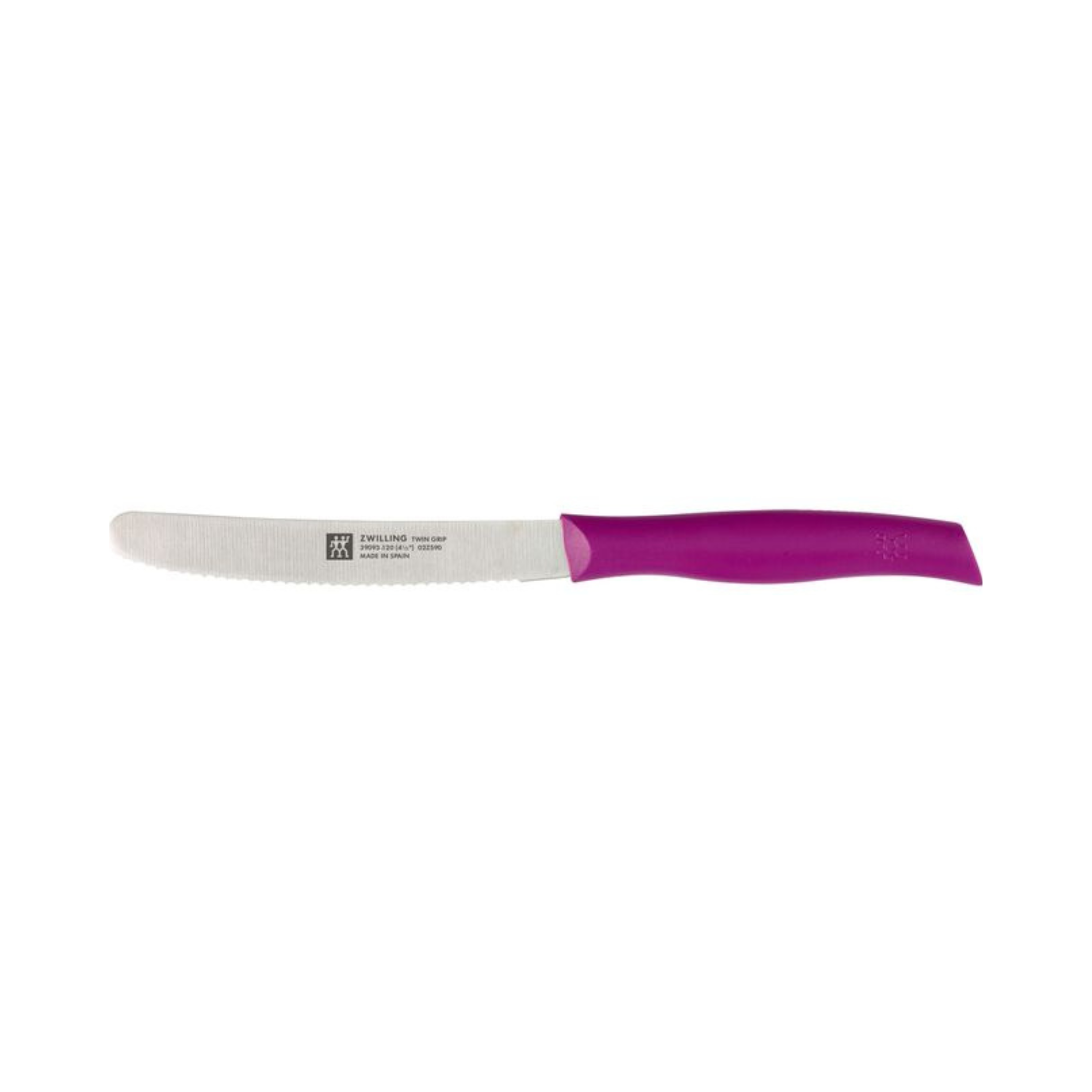 Couteau utilitaire à bout rond rose Twin Grip 4,5 po - Zwilling