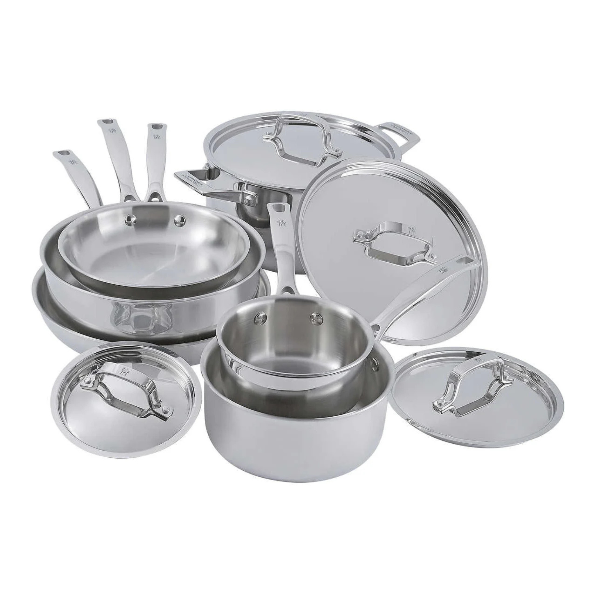 Batterie de cuisine en acier inoxydable Real Clad 10 pièces - Henckels