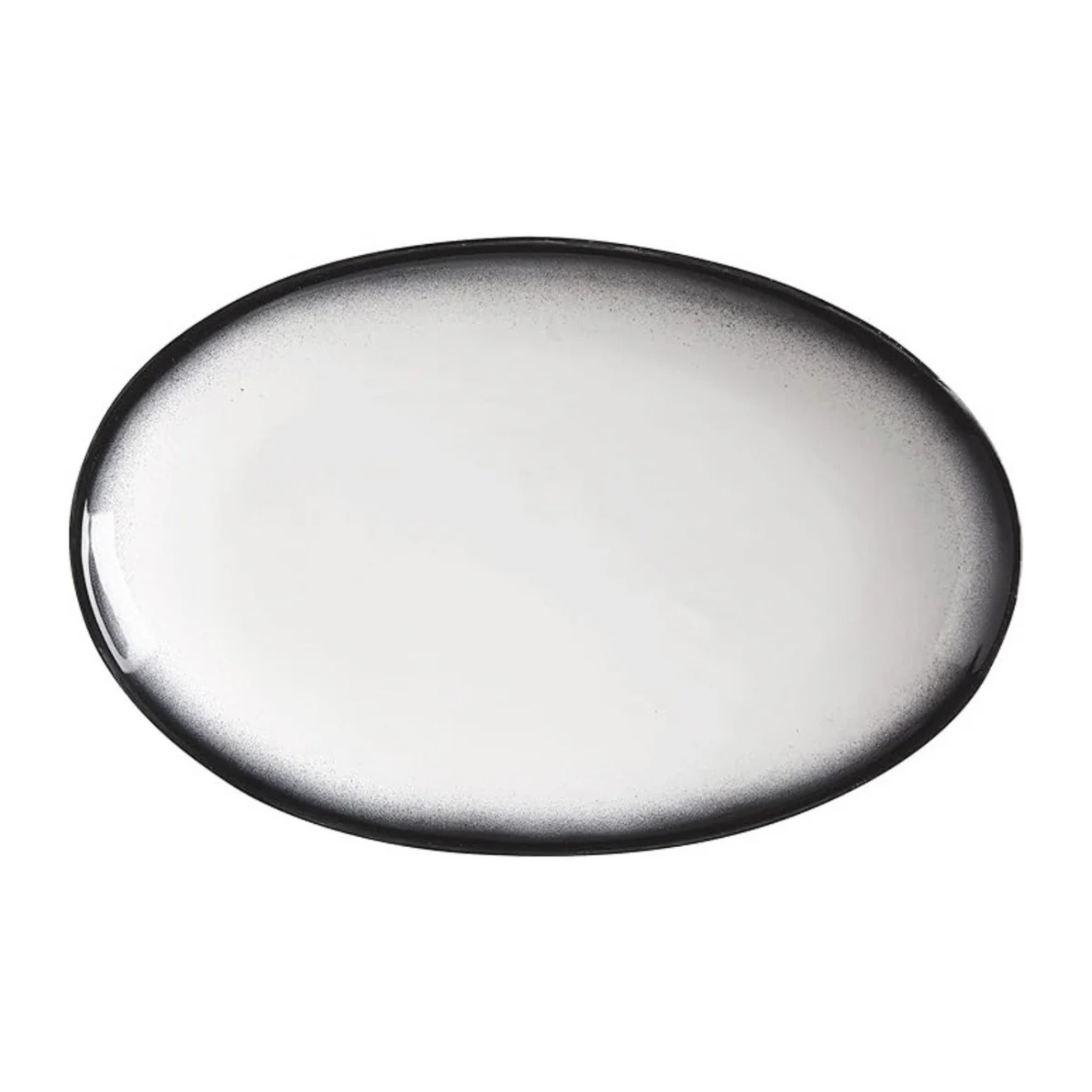 Assiette ovale Caviar Granite 35 x 25 cm - Maxwell & Williams