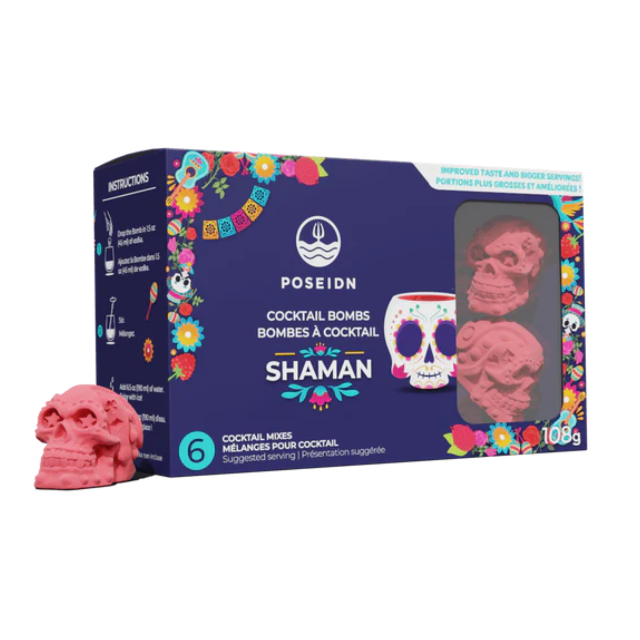 Ensemble de 6 bombes à cocktail Shaman - Poseidn