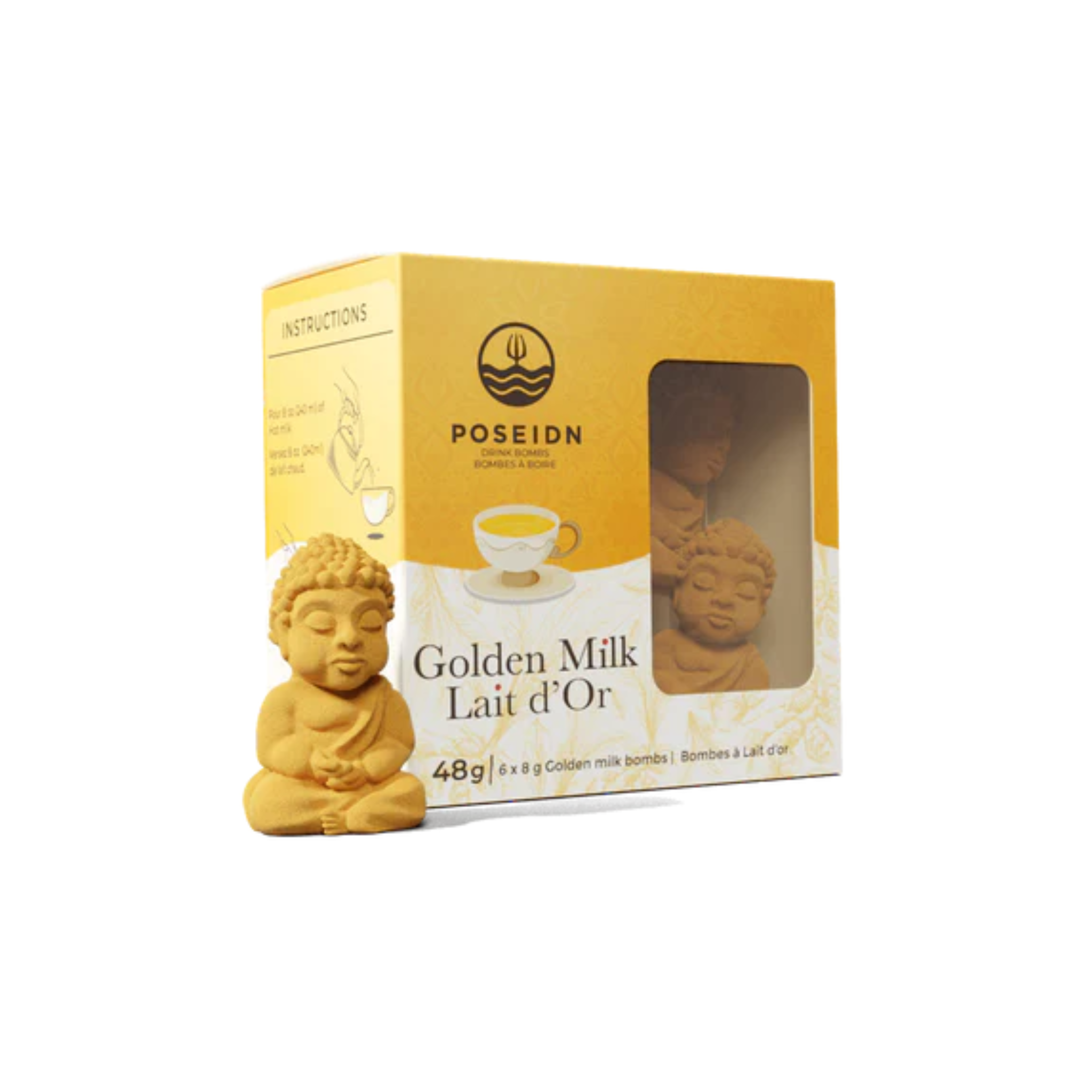 Ensemble de 6 bombes à boire Golden Milk - Poseidn