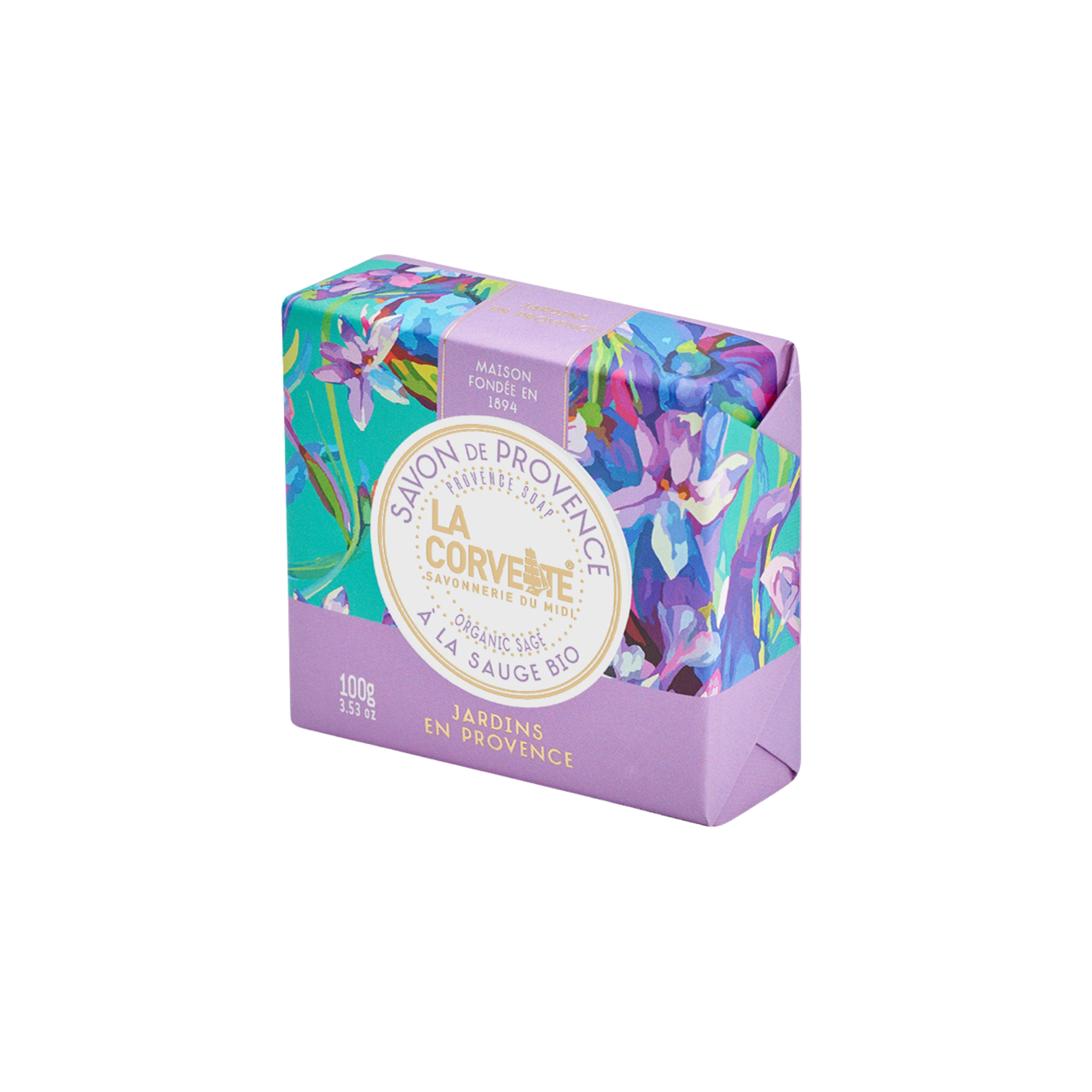 Savon biologique Jardins en Provence 100 g - La Corvette