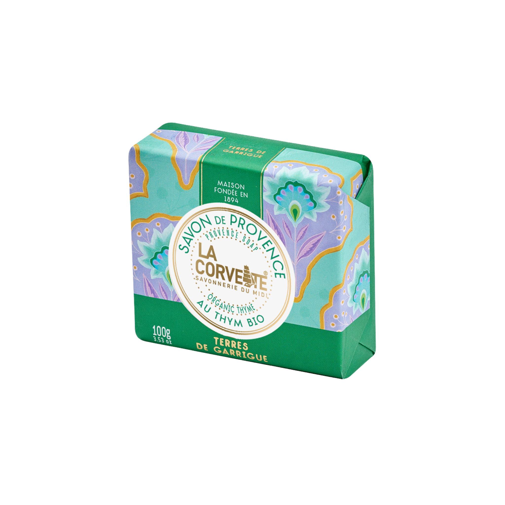 Savon biologique Terres de Garrigue 100 g - La Corvette