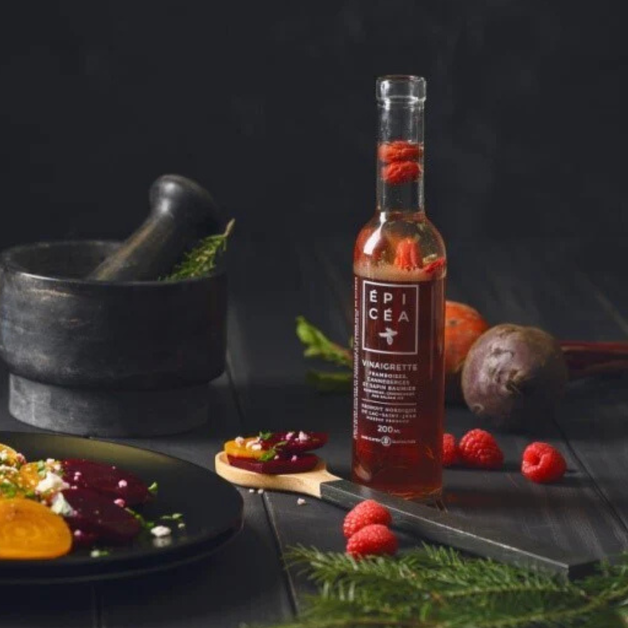 Raspberry, cranberry and balsam fir vinaigrette 200ml