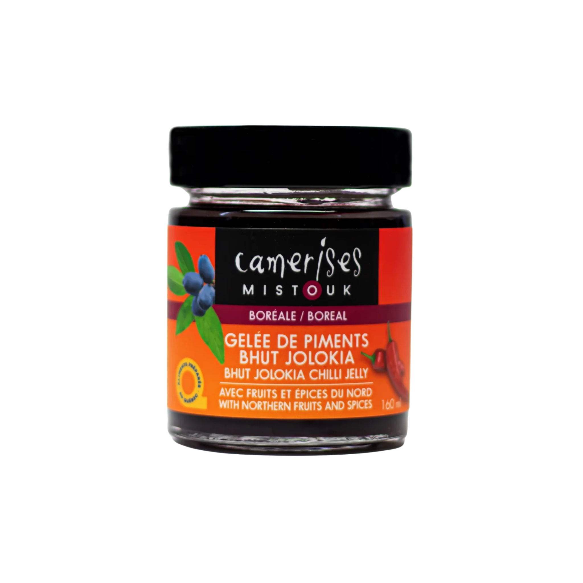 Gelée de piments Jolokia 160 ml - Camerises Mistouk