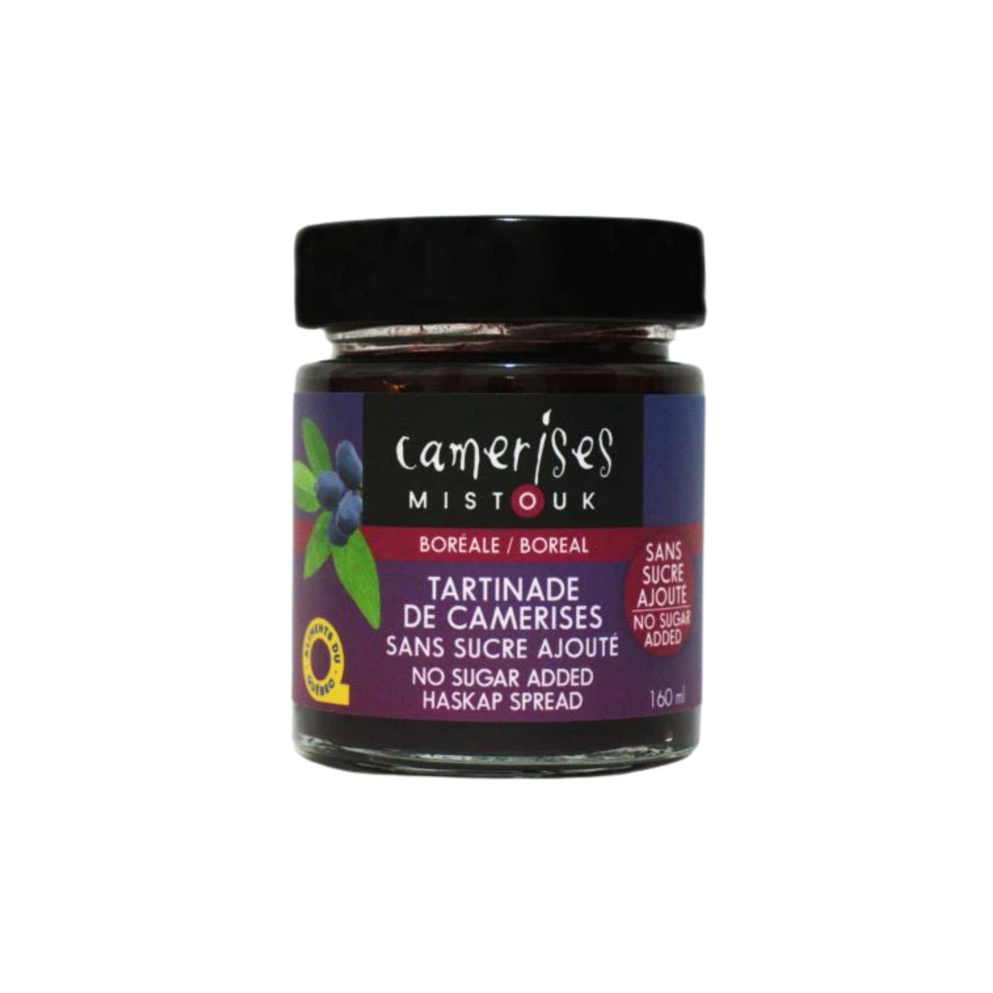 Tartinade de camerises sans sucre 160 ml - Camerises Mistouk