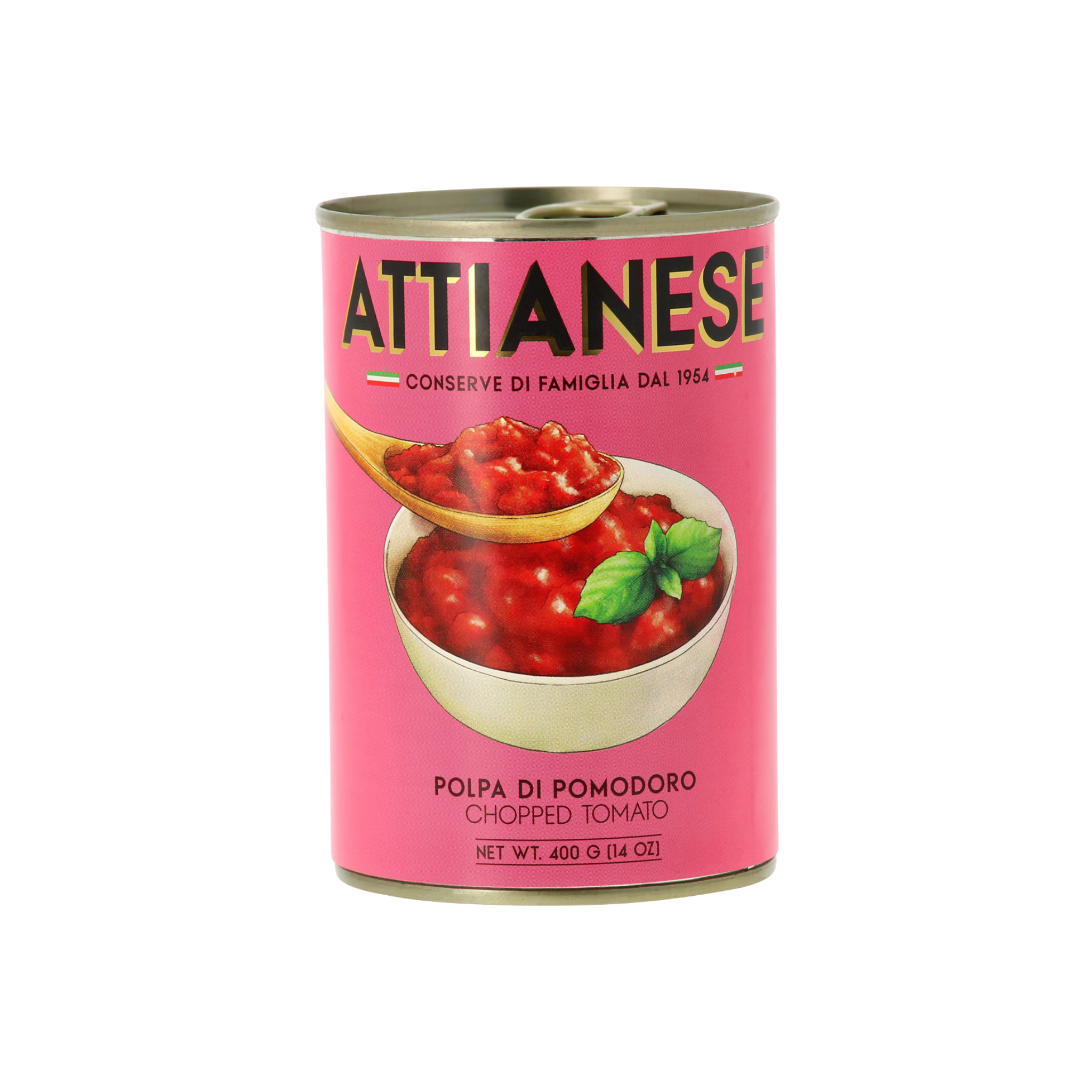 Tomates en dés italiennes Attianese 400g pour sauces pizzas pâtes