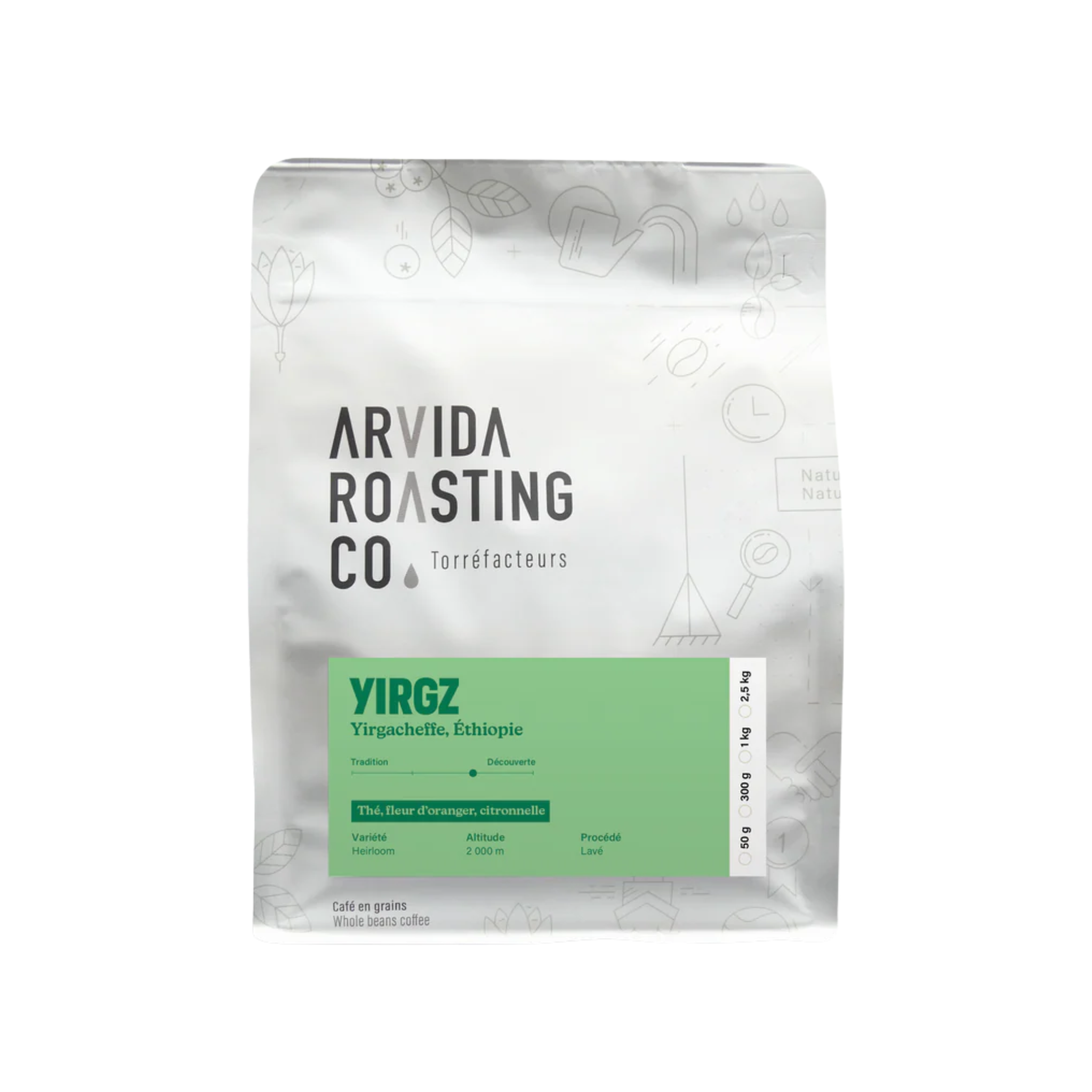 Café en grains Yirgz 300 g - Arvida Roasting Co