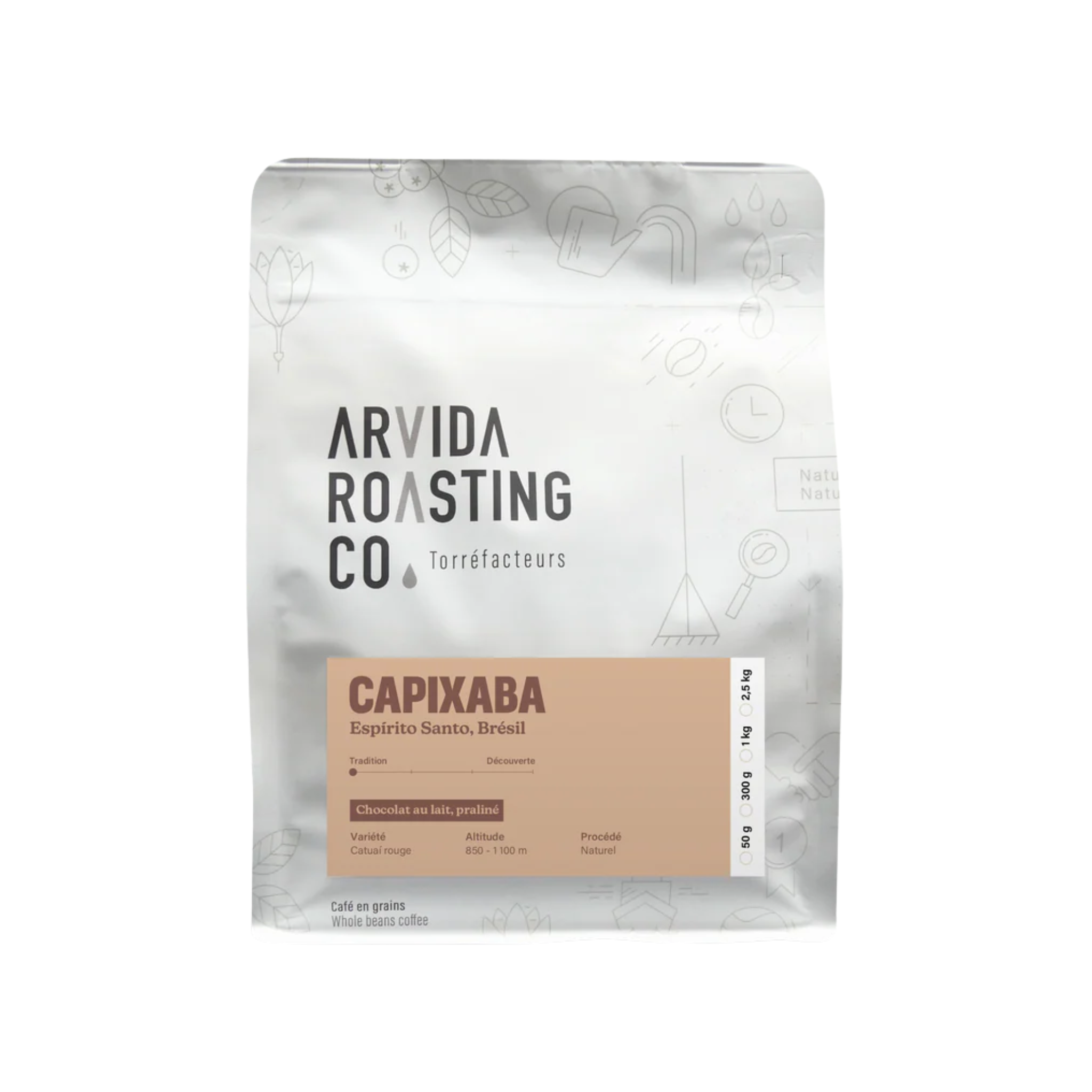 Café en grains Capixaba 1 kg - Arvida Roasting Co