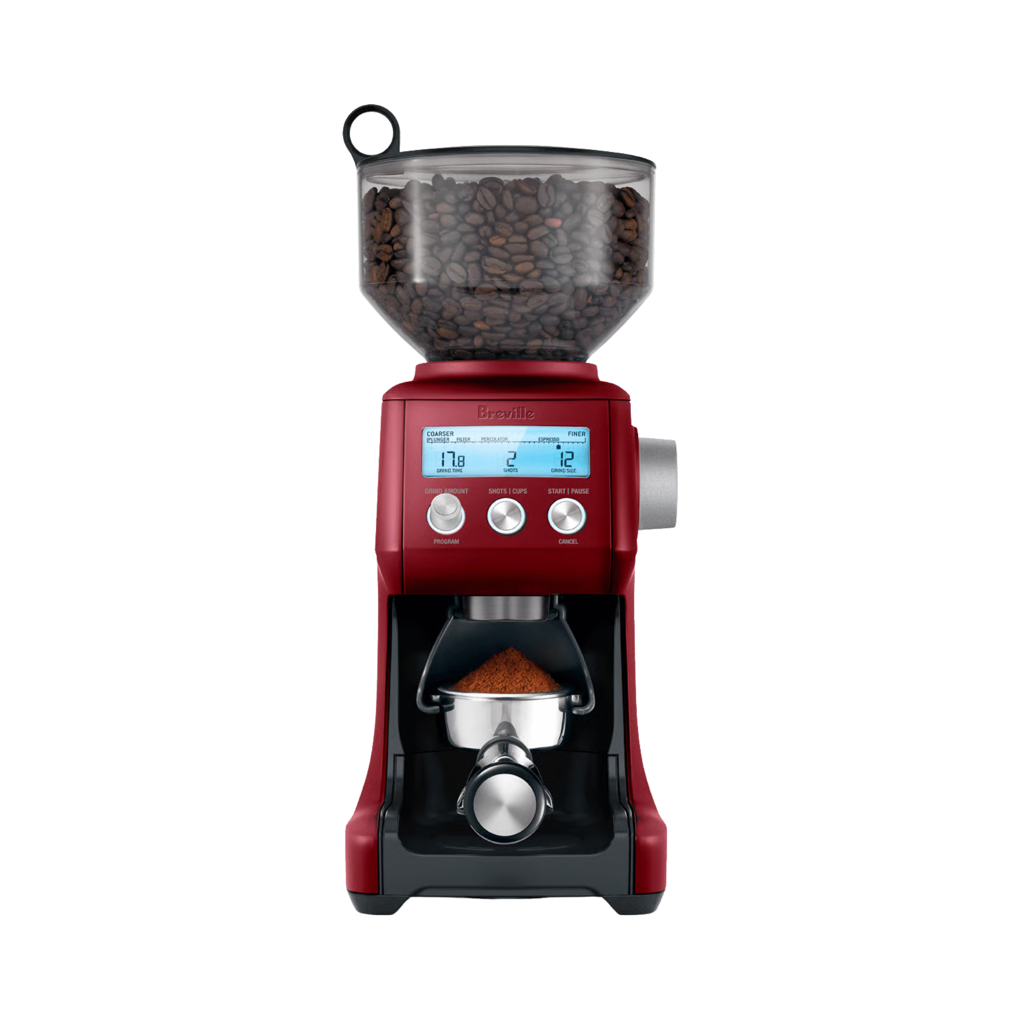 Moulin à café Smart Grinder Pro Rouge Velours - Breville