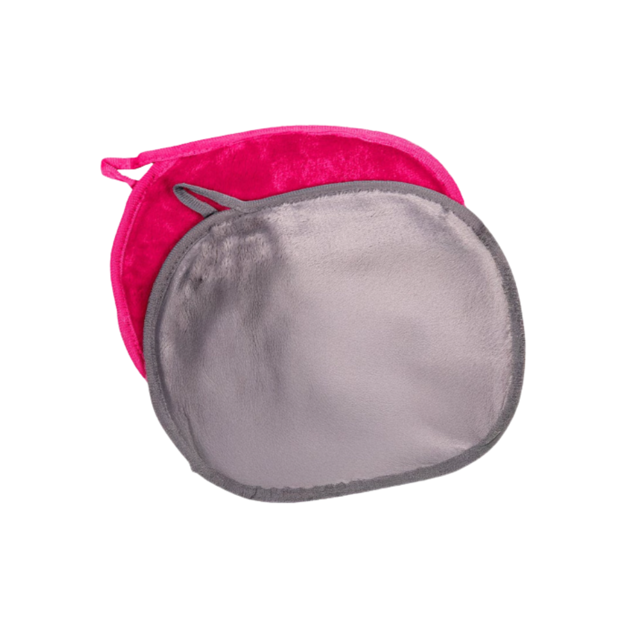Ensemble de 2 lingettes démaquillantes rose et grise - Solem