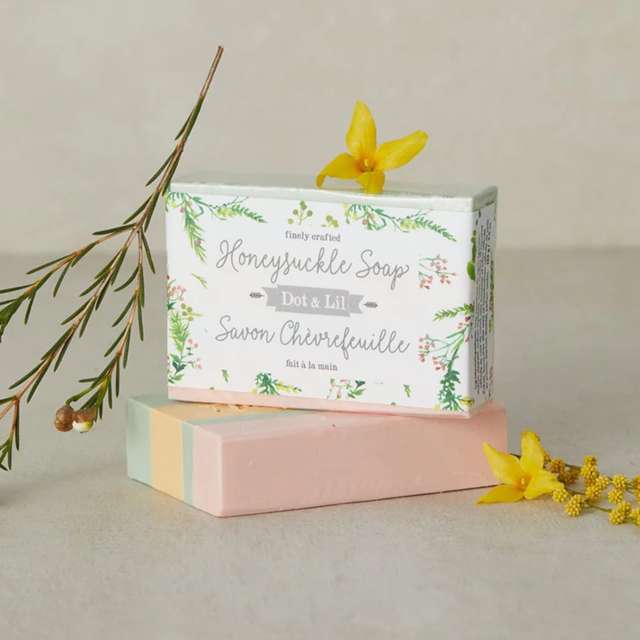 Savon en barre Chèvrefeuille - Dot & Lil