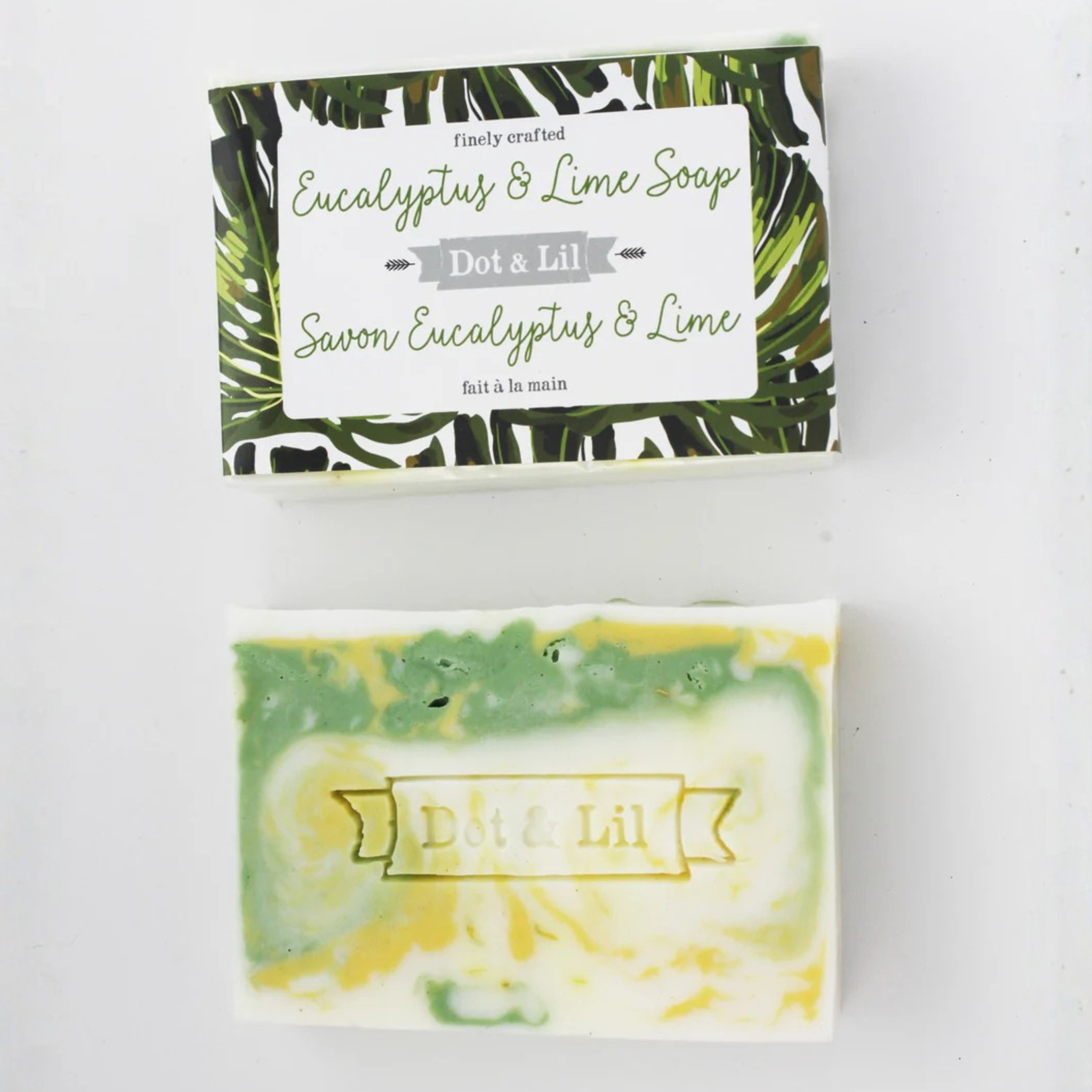 Savon en barre Eucalyptus et lime - Dot & Lil