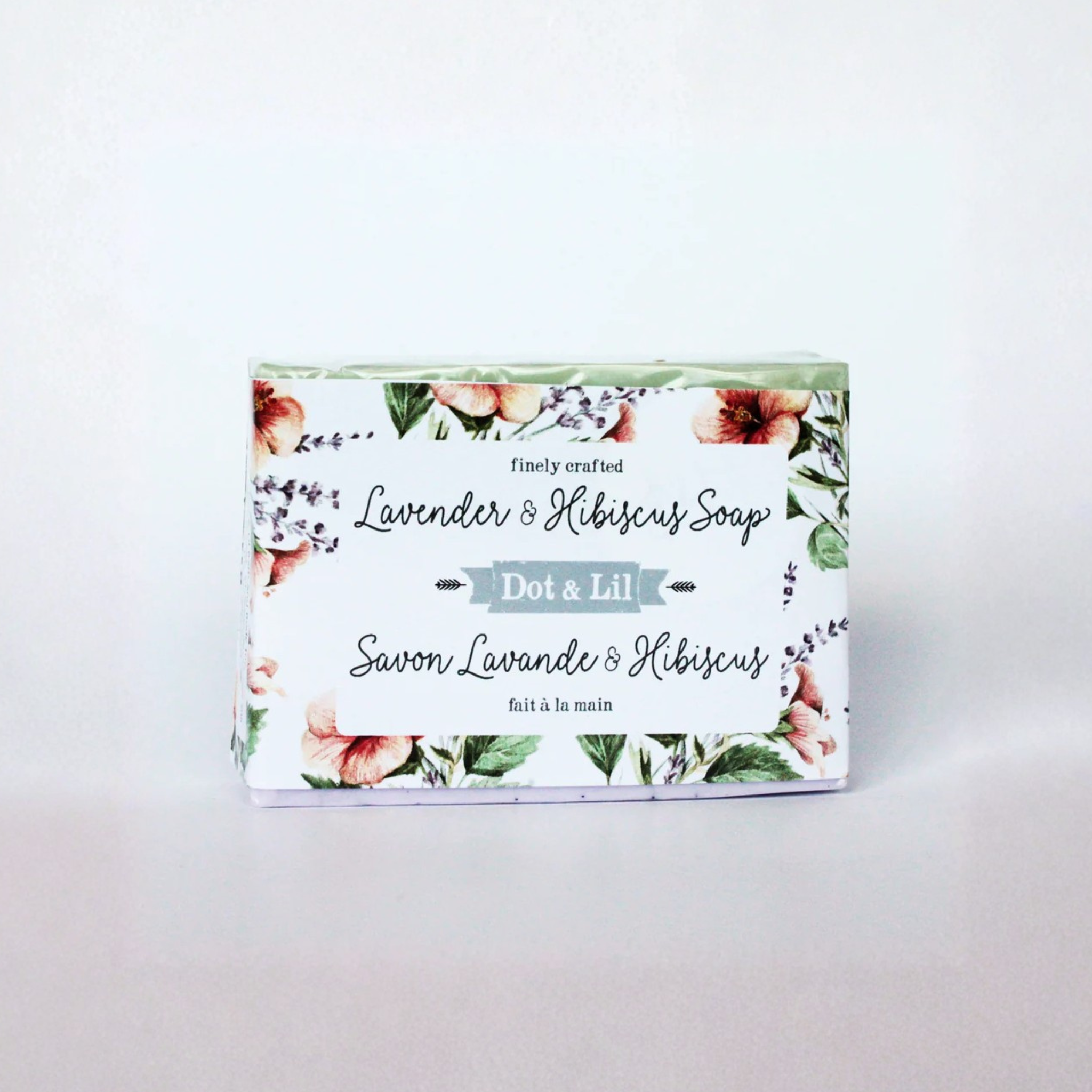 Savon en barre Lavande et hibiscus - Dot & Lil