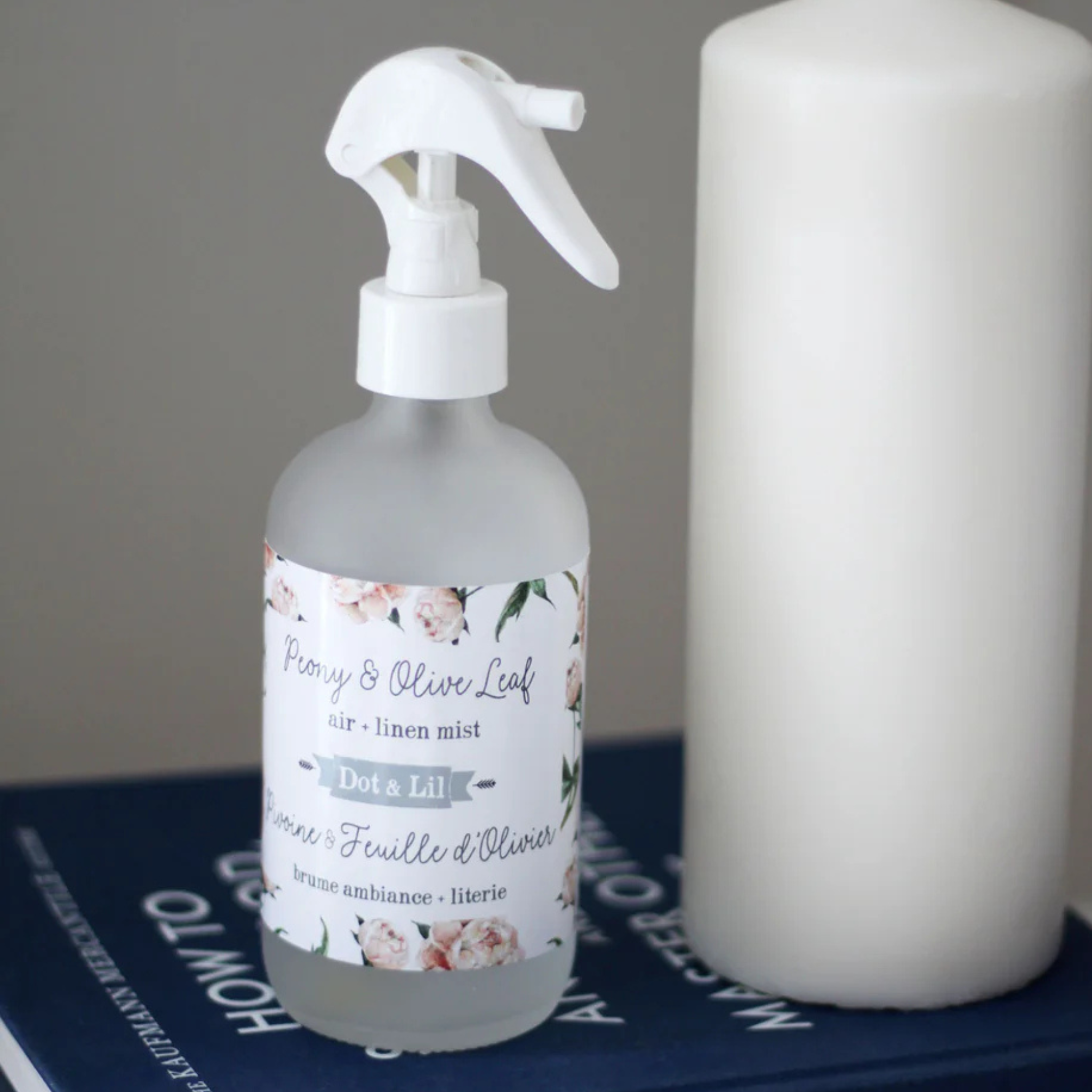 Brume d'ambiance & literie Pivoine et feuille d'olivier -  Dot & Lil