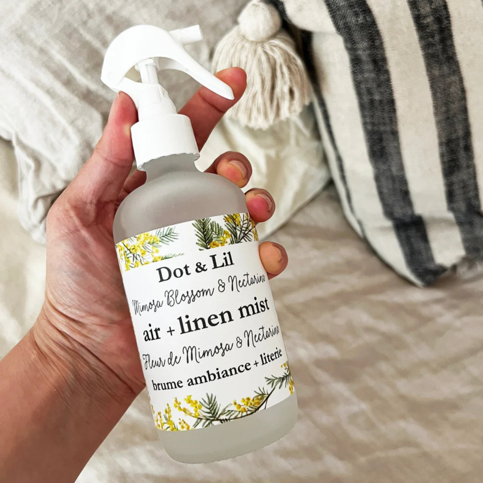 Brume d'ambiance & literie Mimosa et nectarine - Dot & Lil