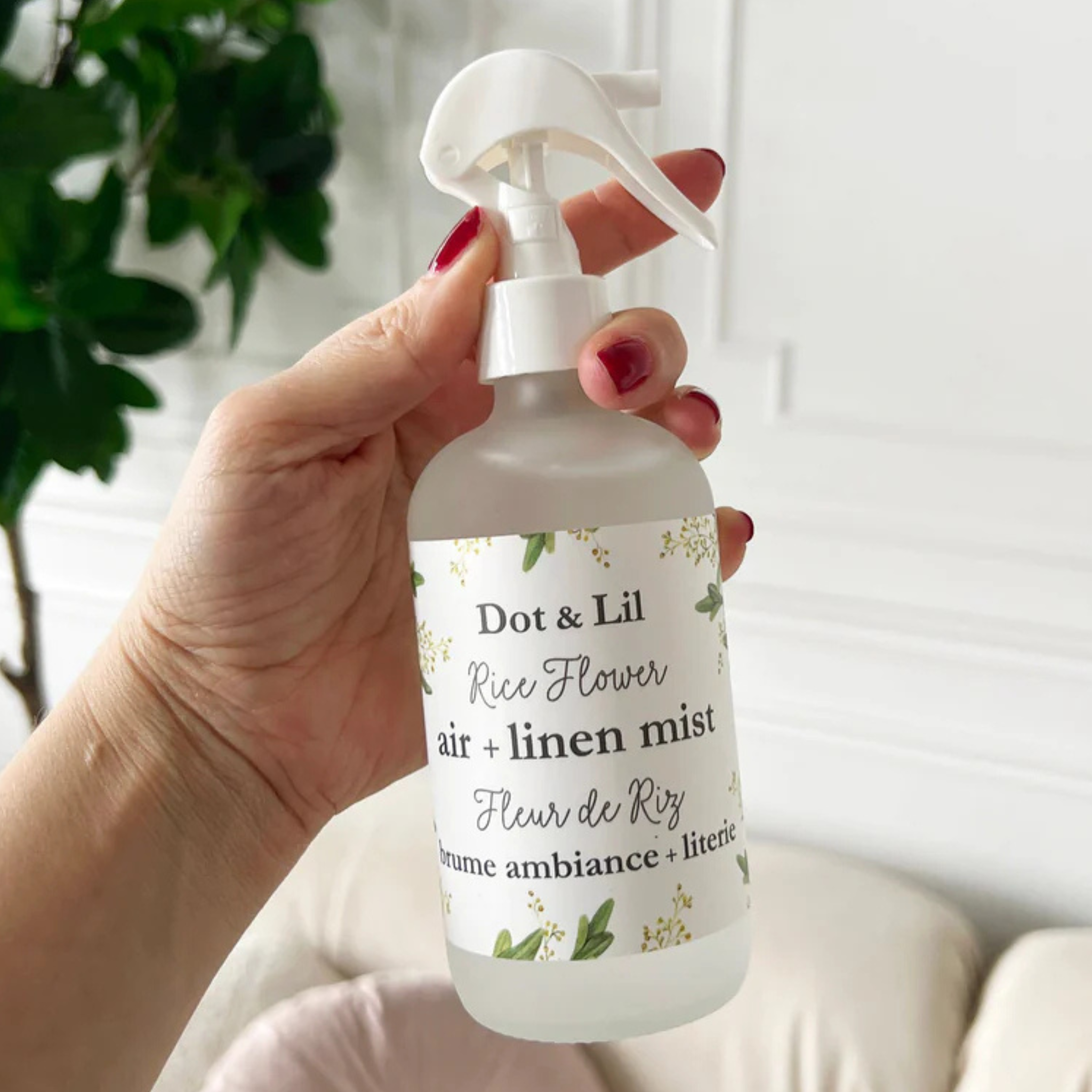 Brume d'ambiance & literie Fleur de riz - Dot & Lil