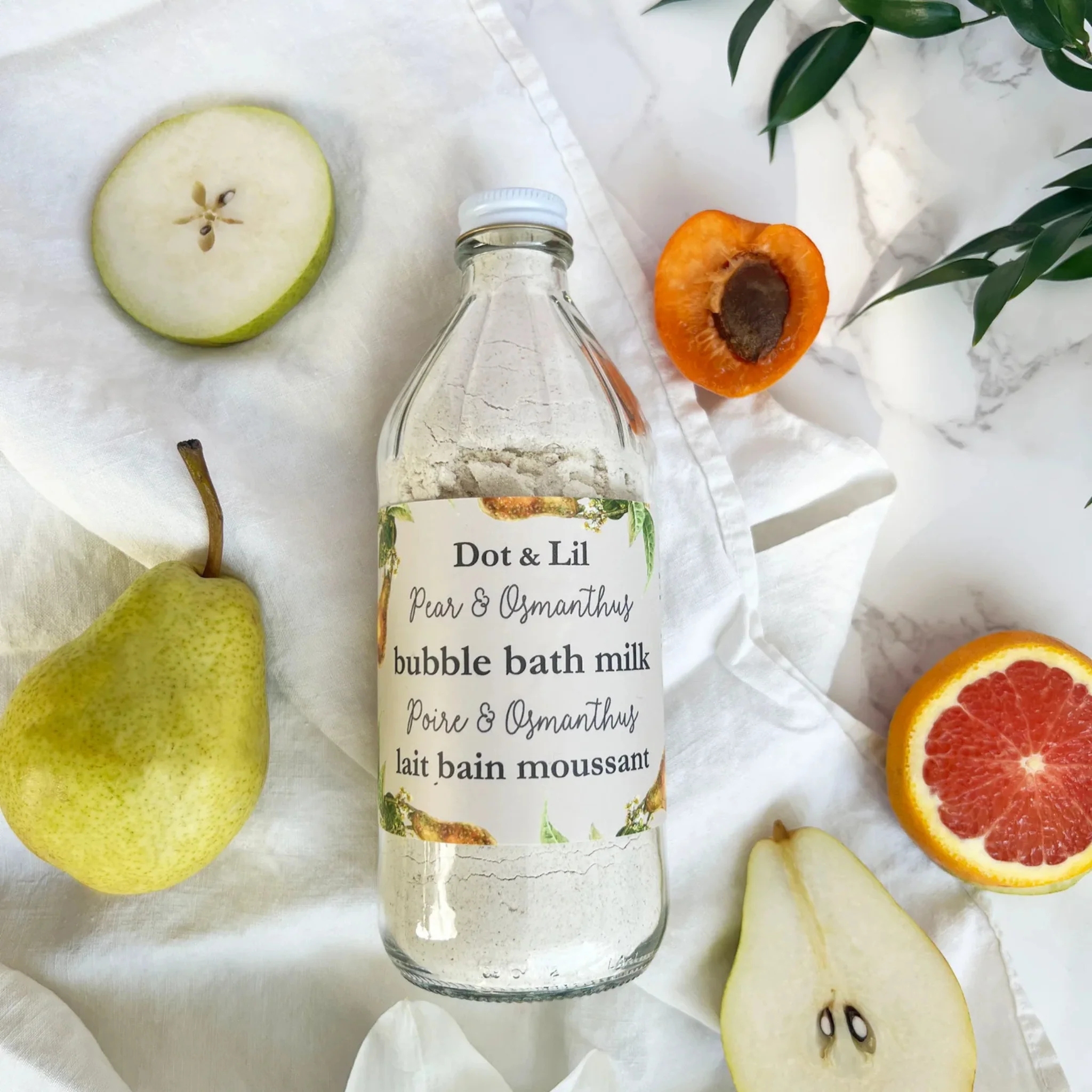 Pear and Osmanthus Foaming Bath Milk - Dot & Lil