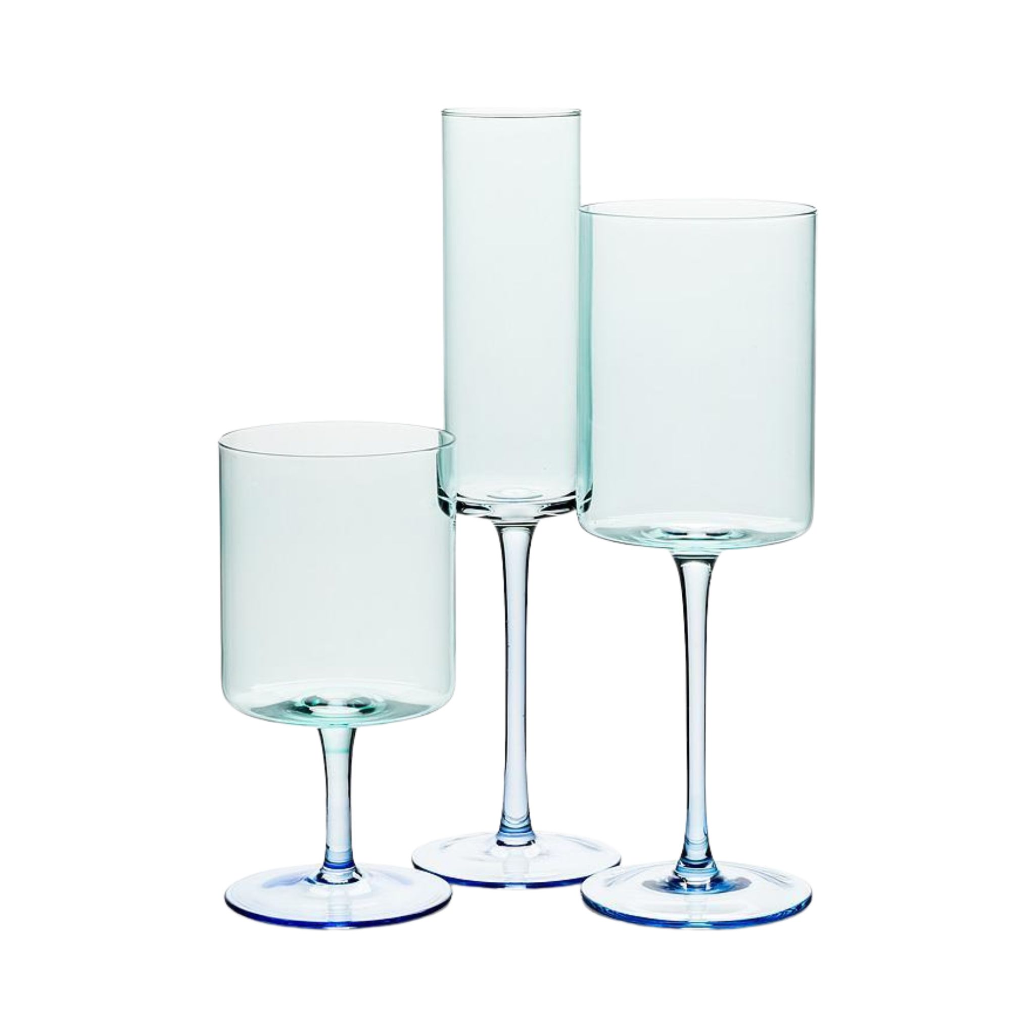 Flûte à champagne bleue 175 ml