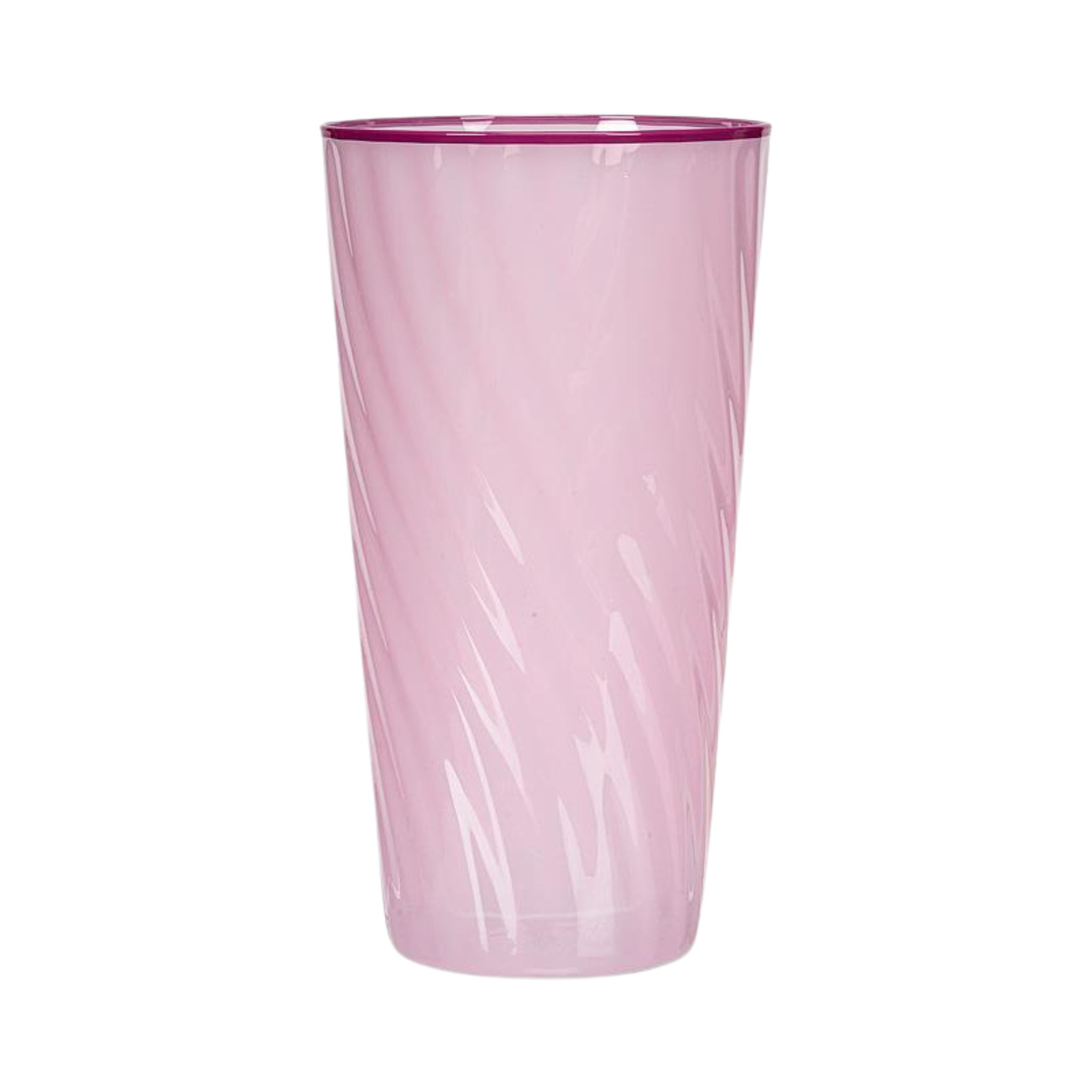 Verre spirale rose 590 ml