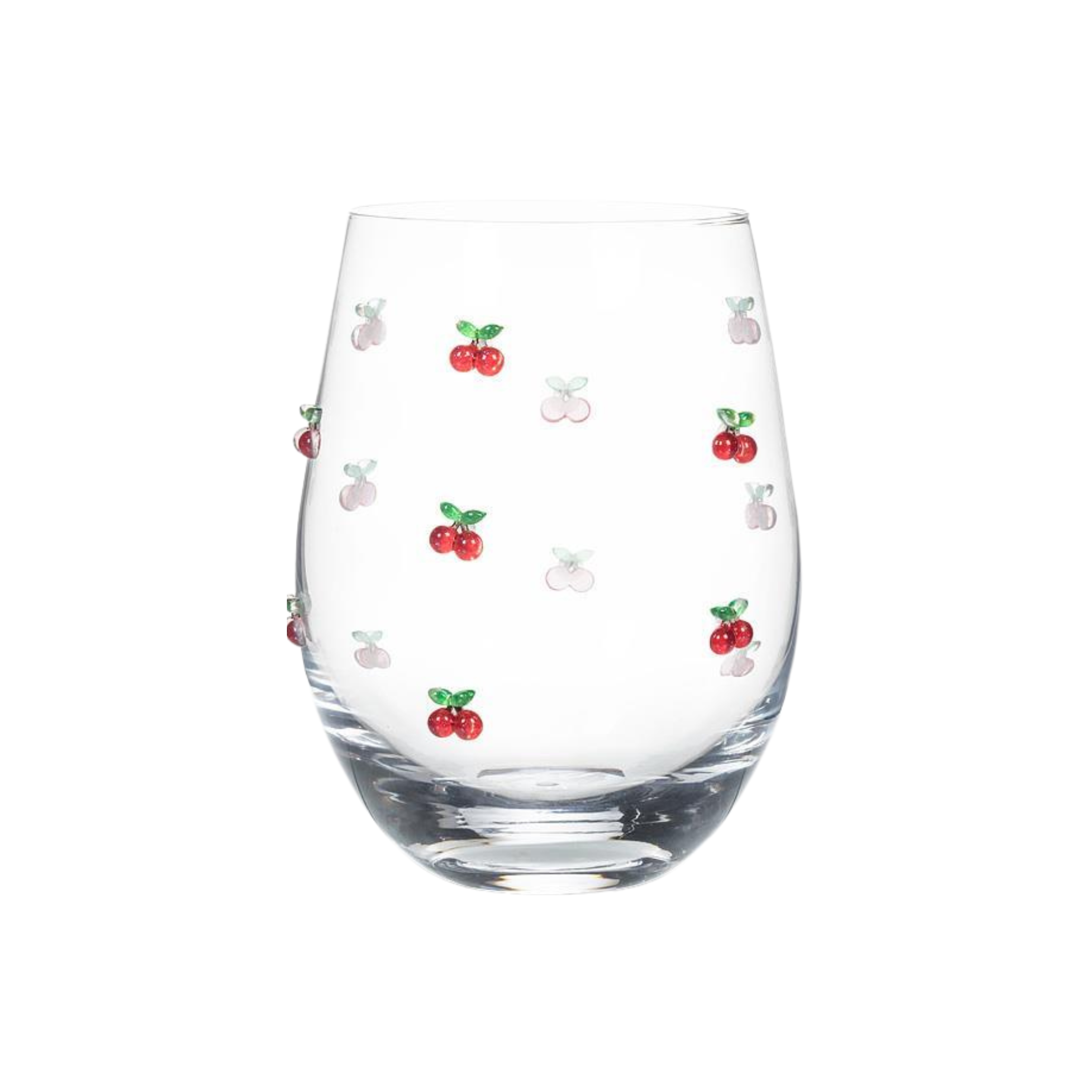 Verre à vin avec petites cerises 530 ml