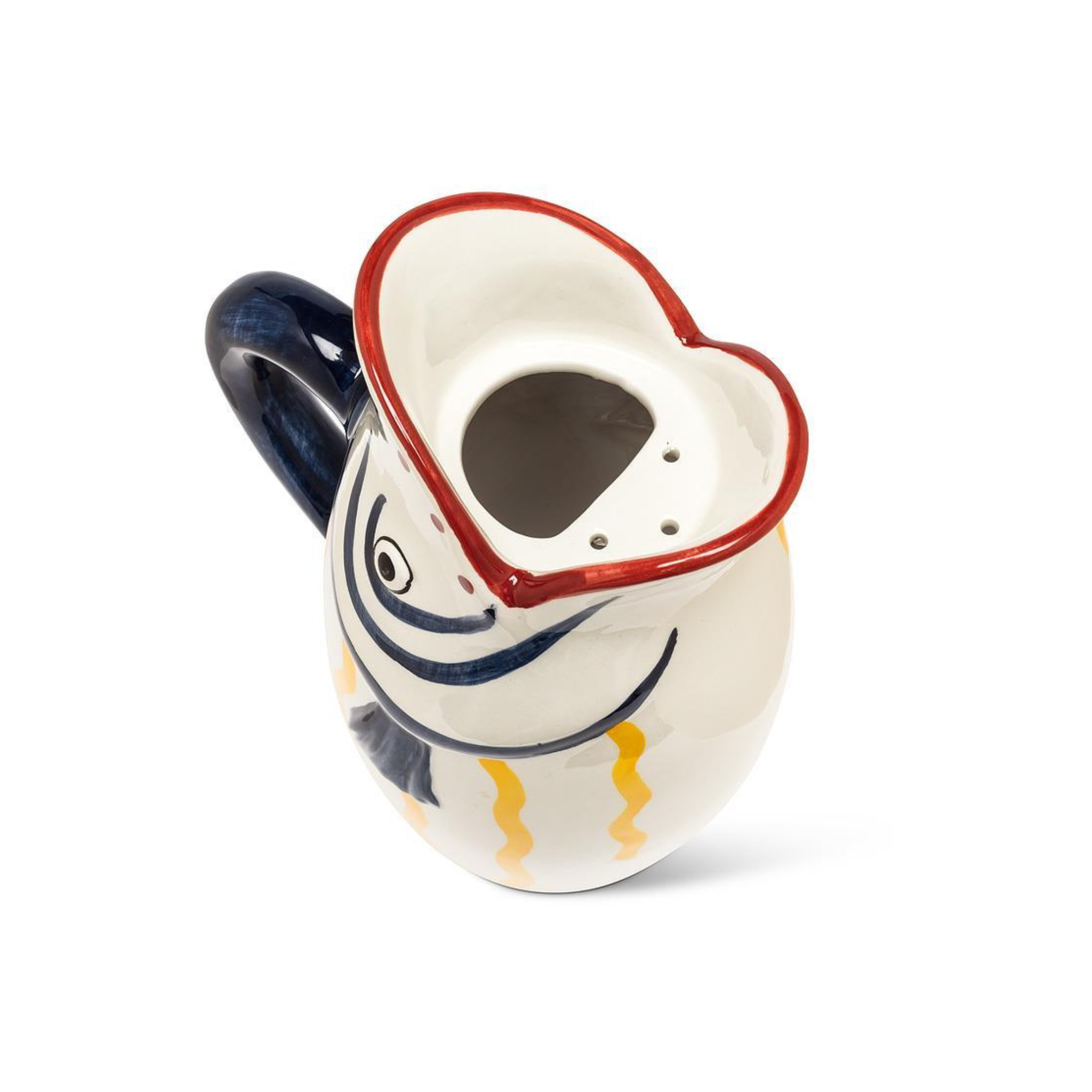 Pichet poisson à lignes jaunes 1,9 L