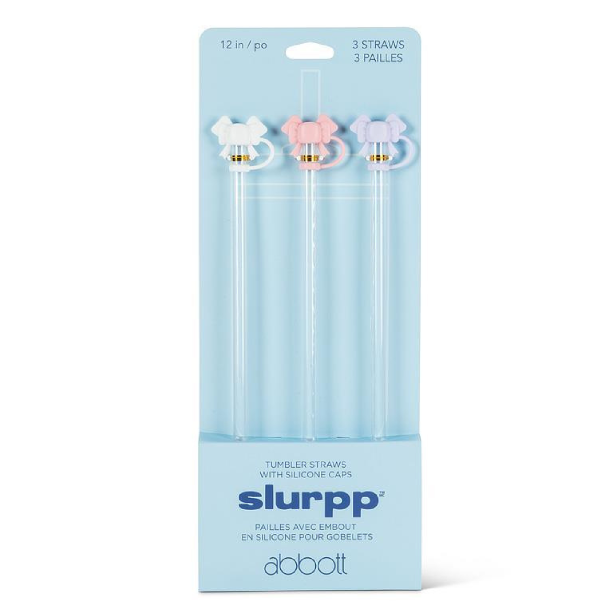 Ensemble de 3 pailles jumbo avec embouts boucles