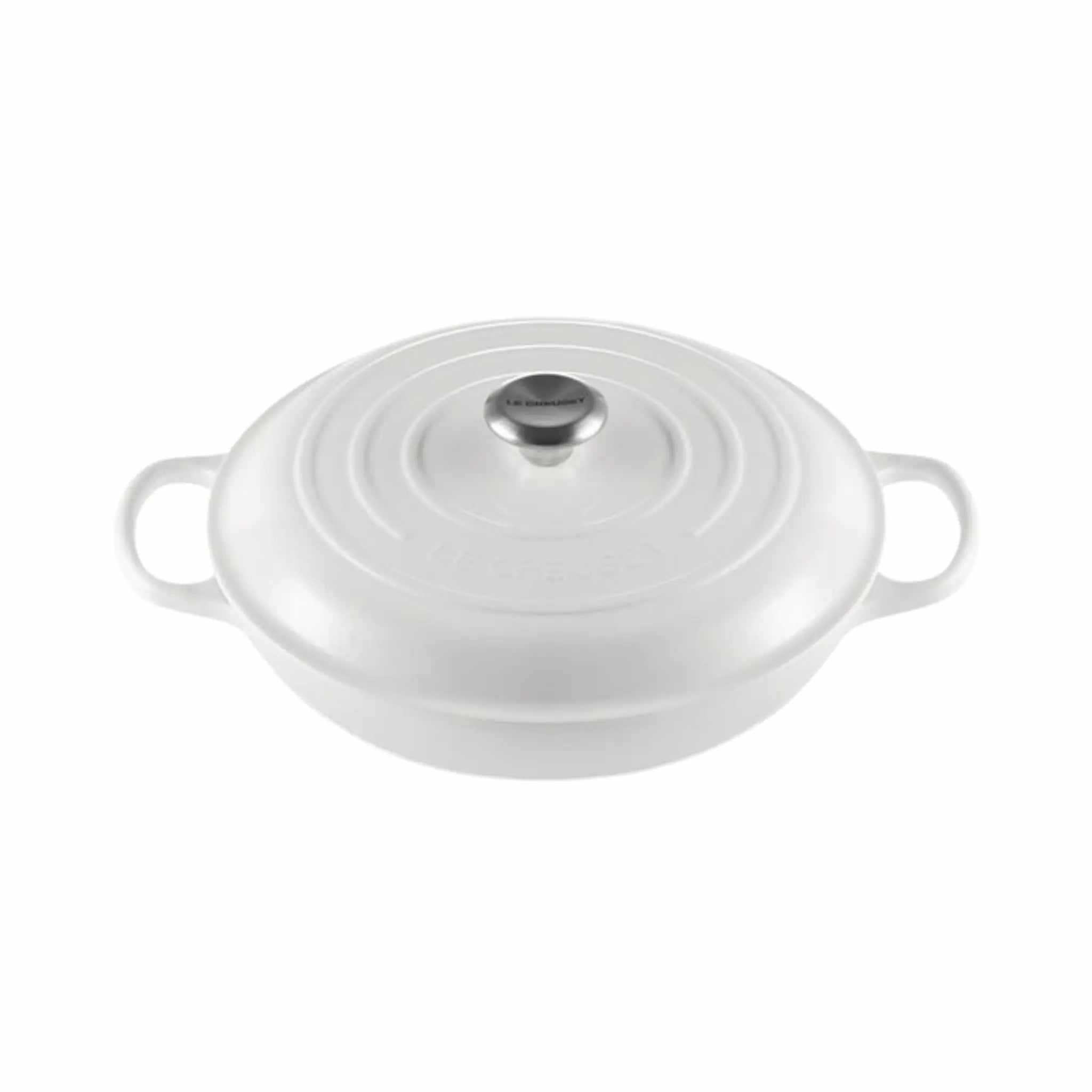 Braisière Blanc 3,5 L en fonte émaillée Le Creuset pour cuisson braisée polyvalente