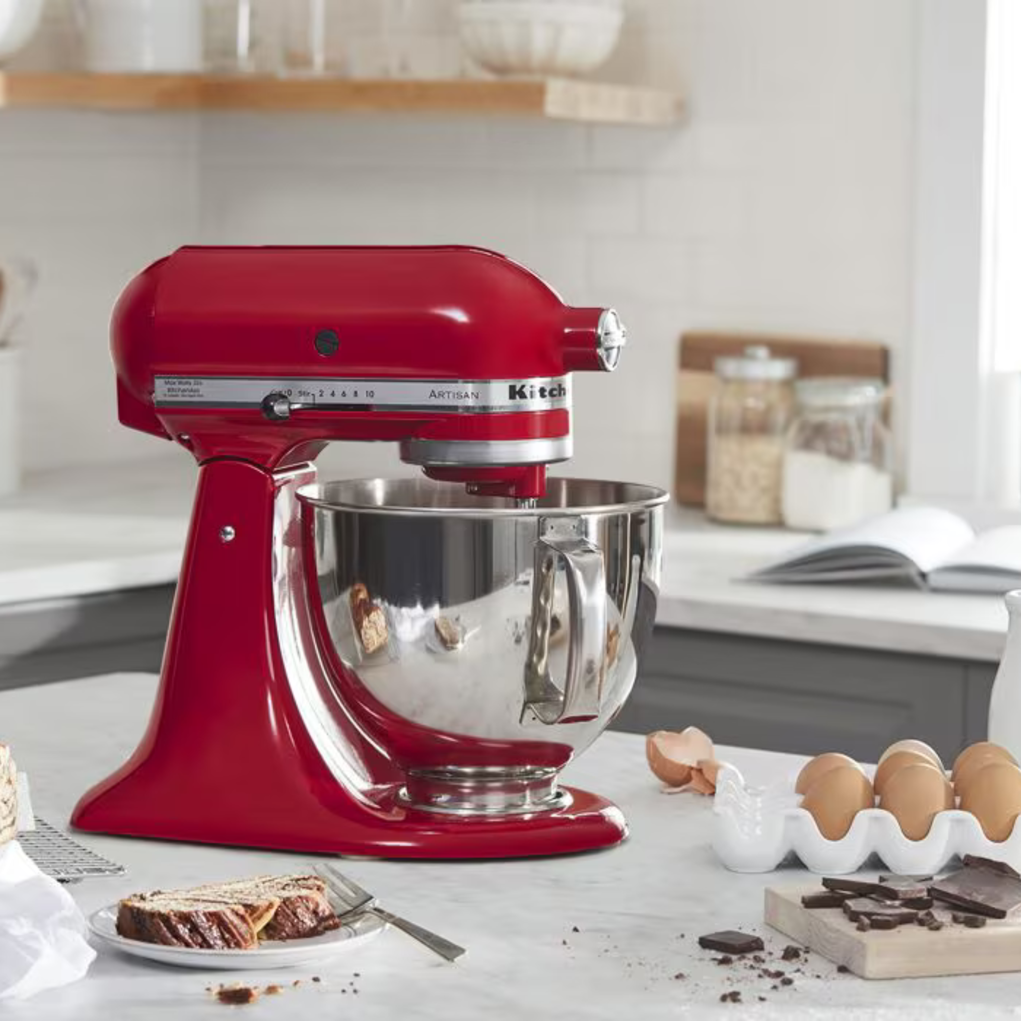 Batteur sur socle Artisan® à tête inclinable rouge 5 pintes – KitchenAid KitchenAid