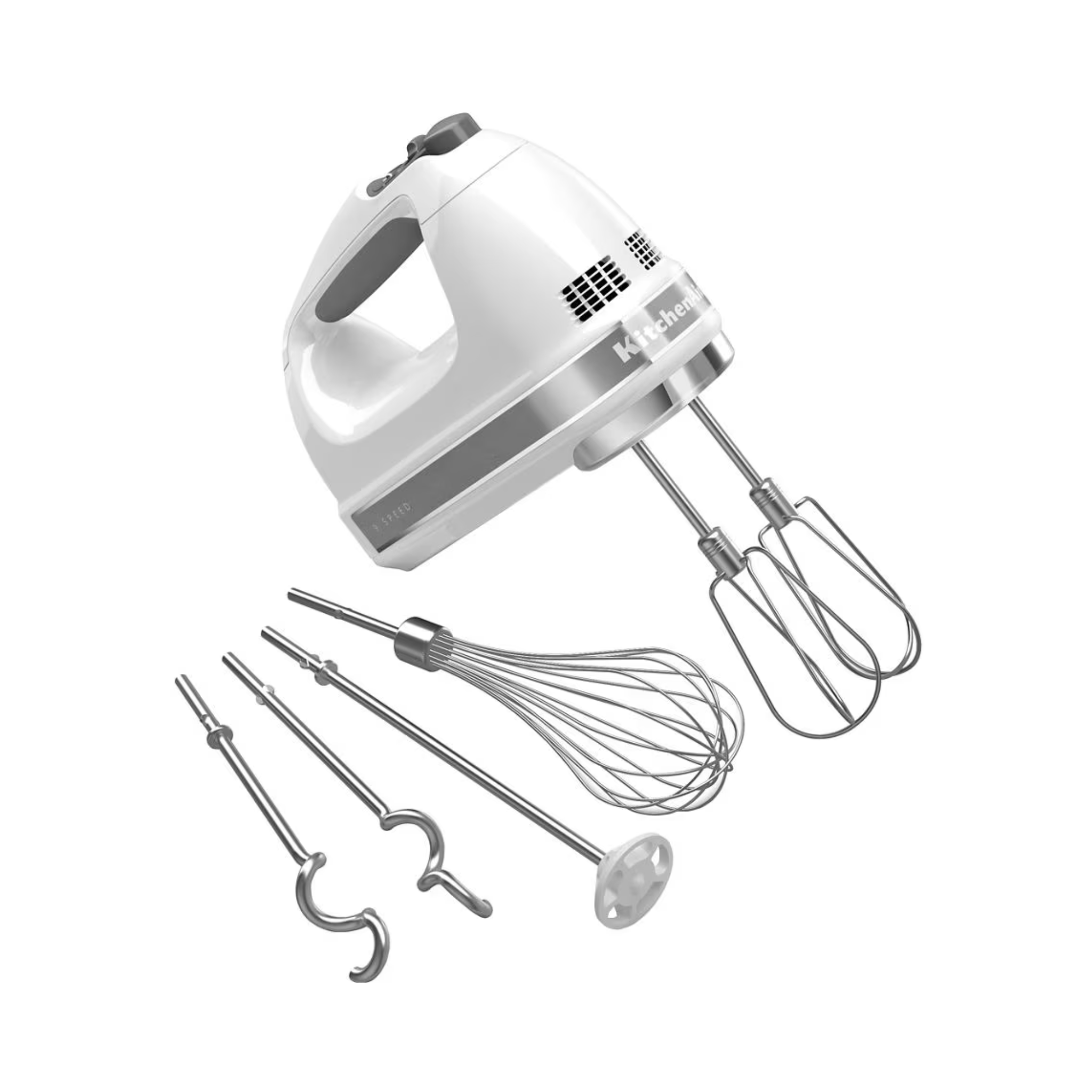 Batteur à main à 9 vitesses blanc - KitchenAid KitchenAid
