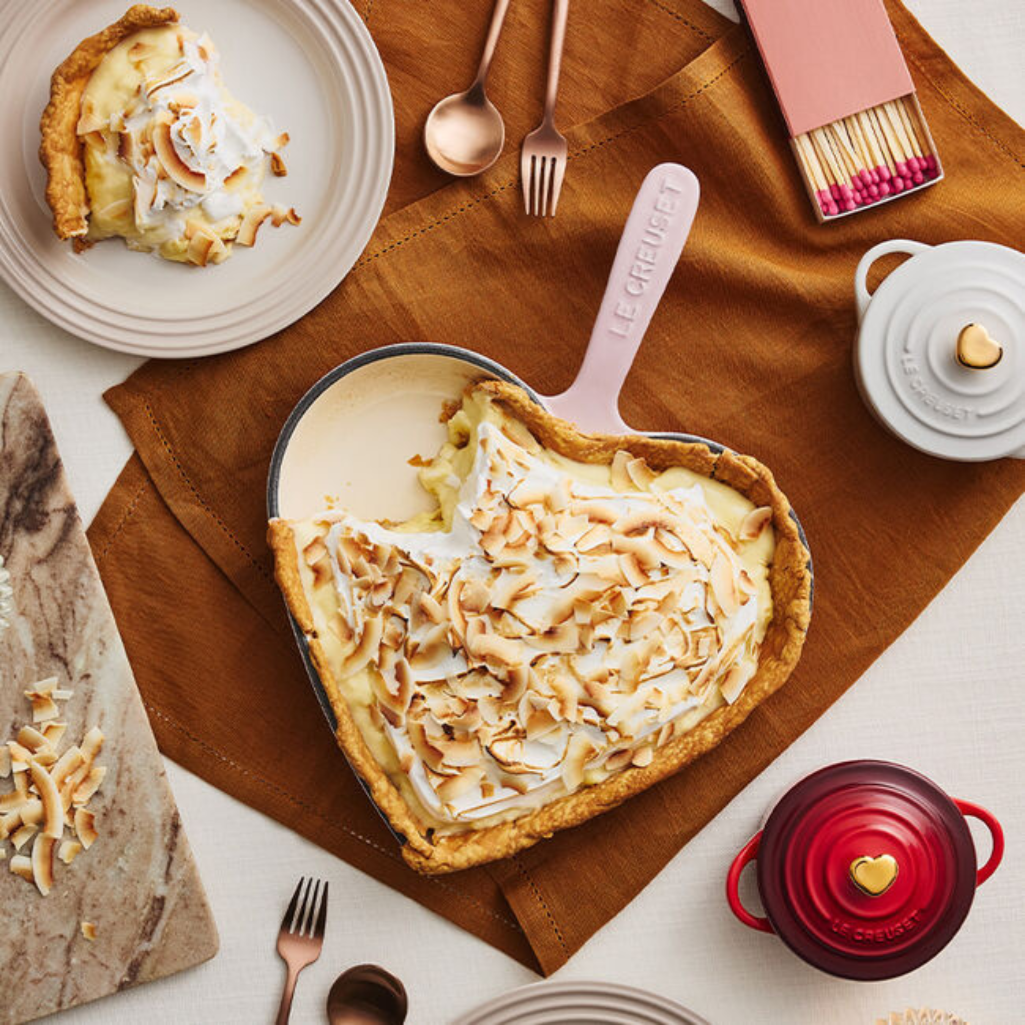 Poêle en cœur Shell Pink 26 cm - Le Creuset